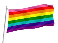LGBTQ Rainbow Gay Pride Flag for Indoor & Outdoor Use