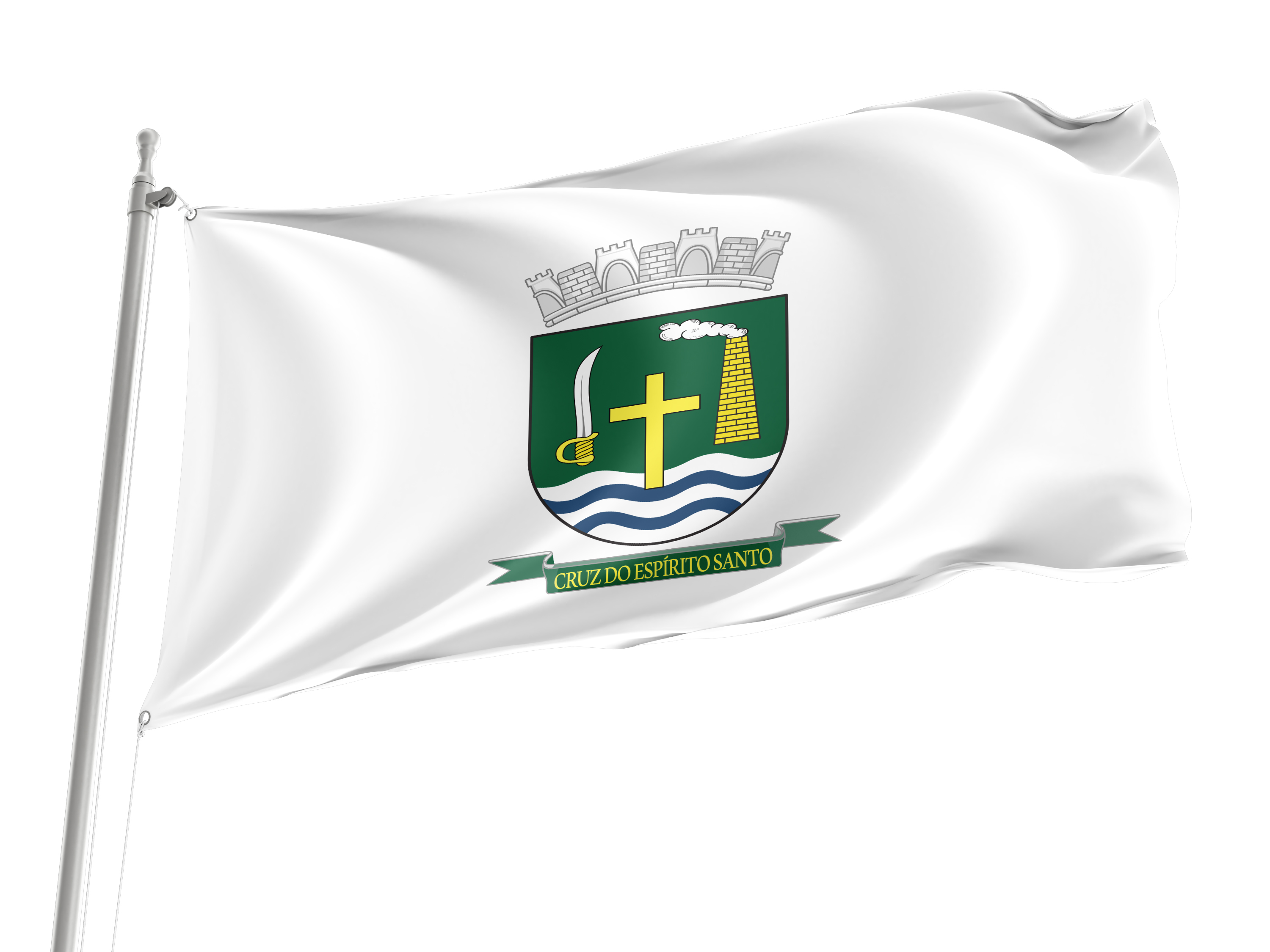 Cruz do Espírito Santo Flag for Indoor & Outdoor Use