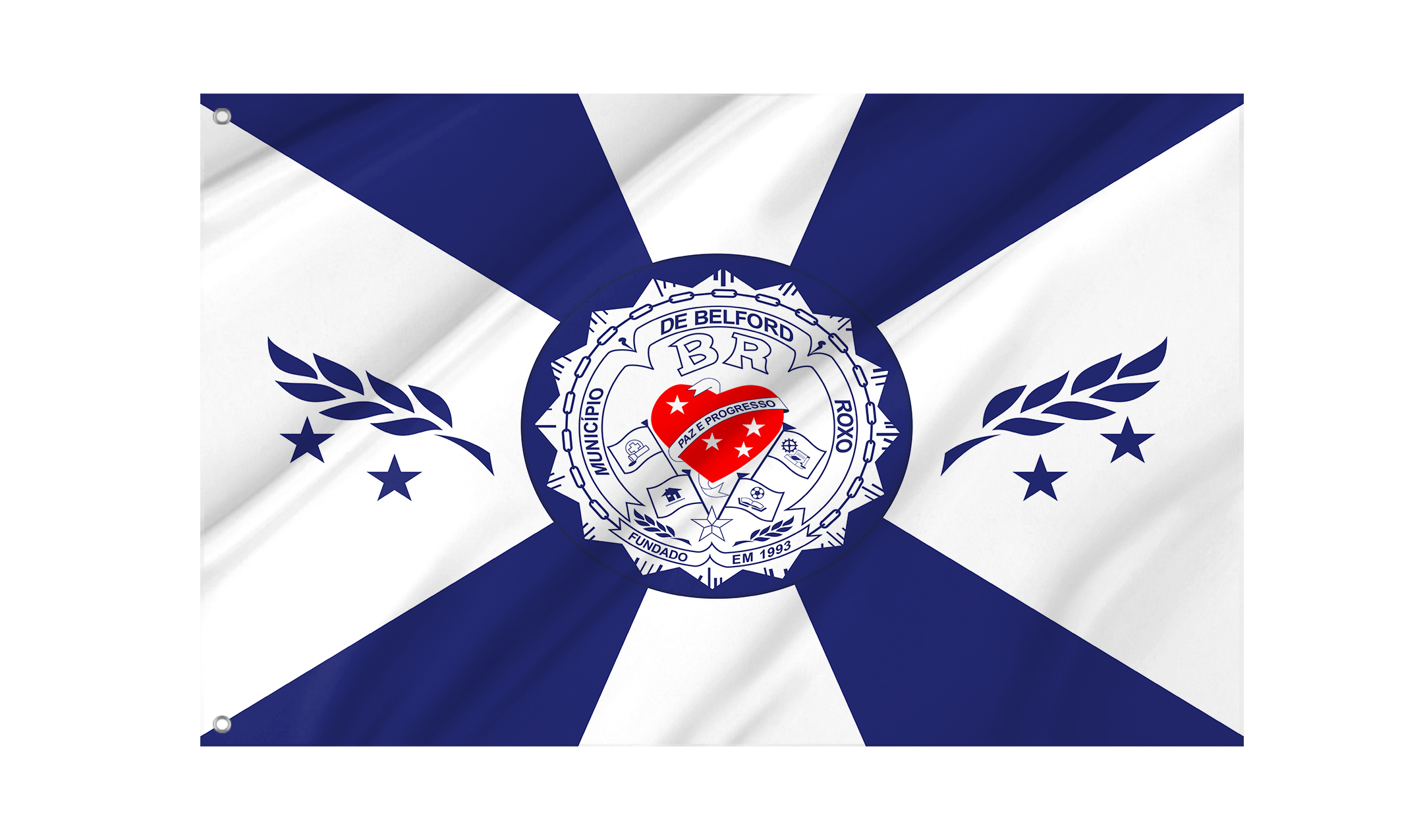 Belford Roxo Flag for Indoor & Outdoor Use