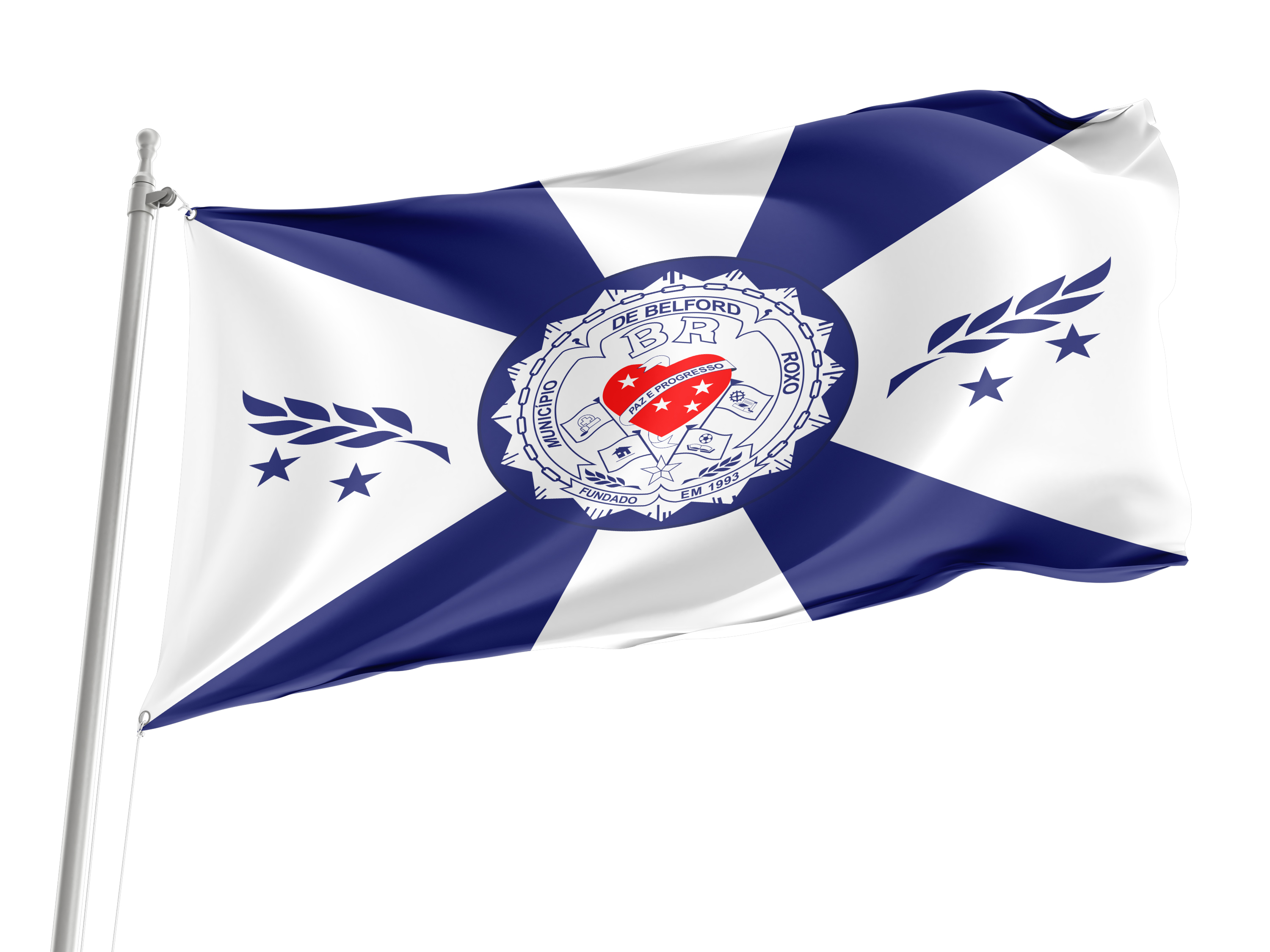 Belford Roxo Flag for Indoor & Outdoor Use
