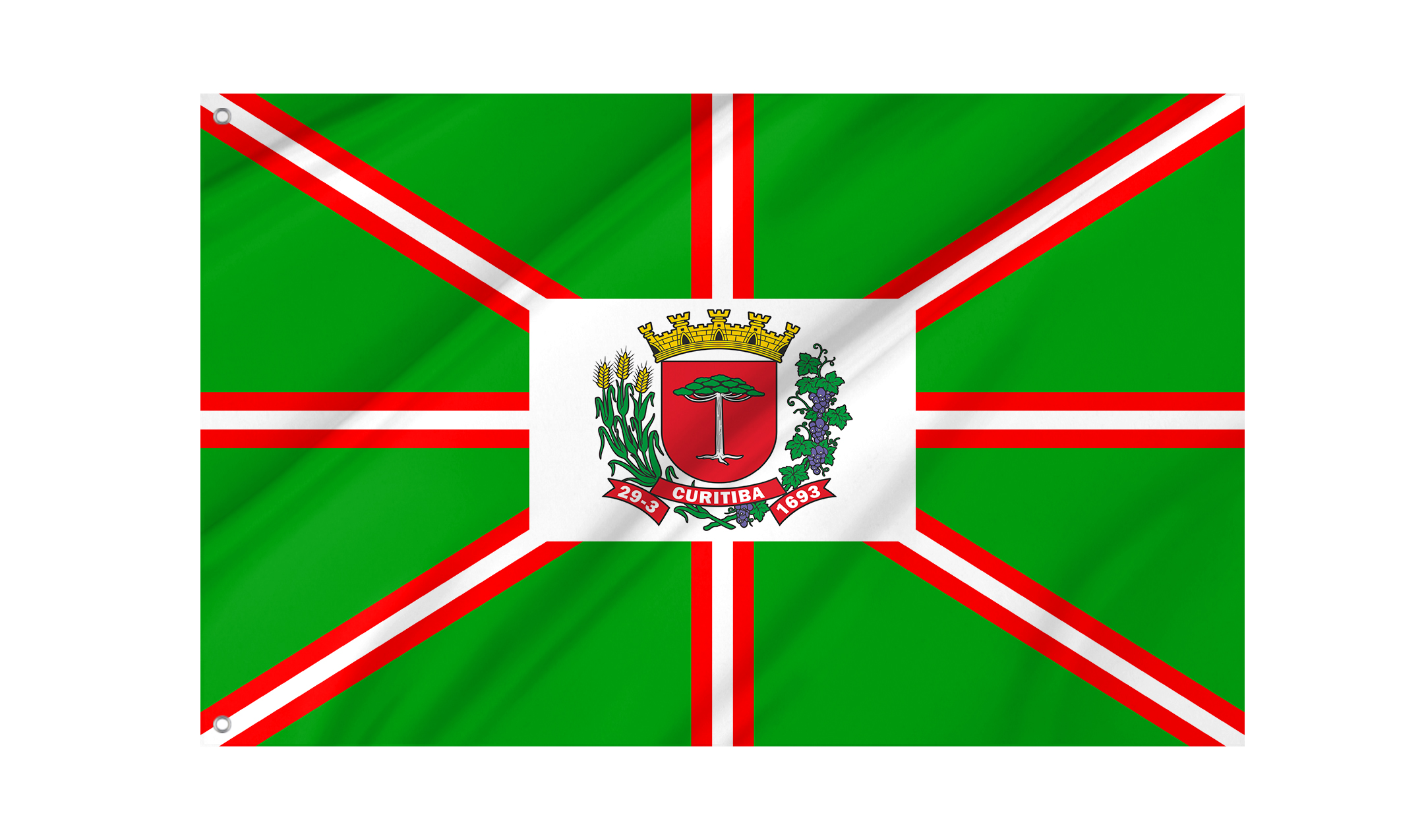 Curitiba Flag for Indoor & Outdoor Use