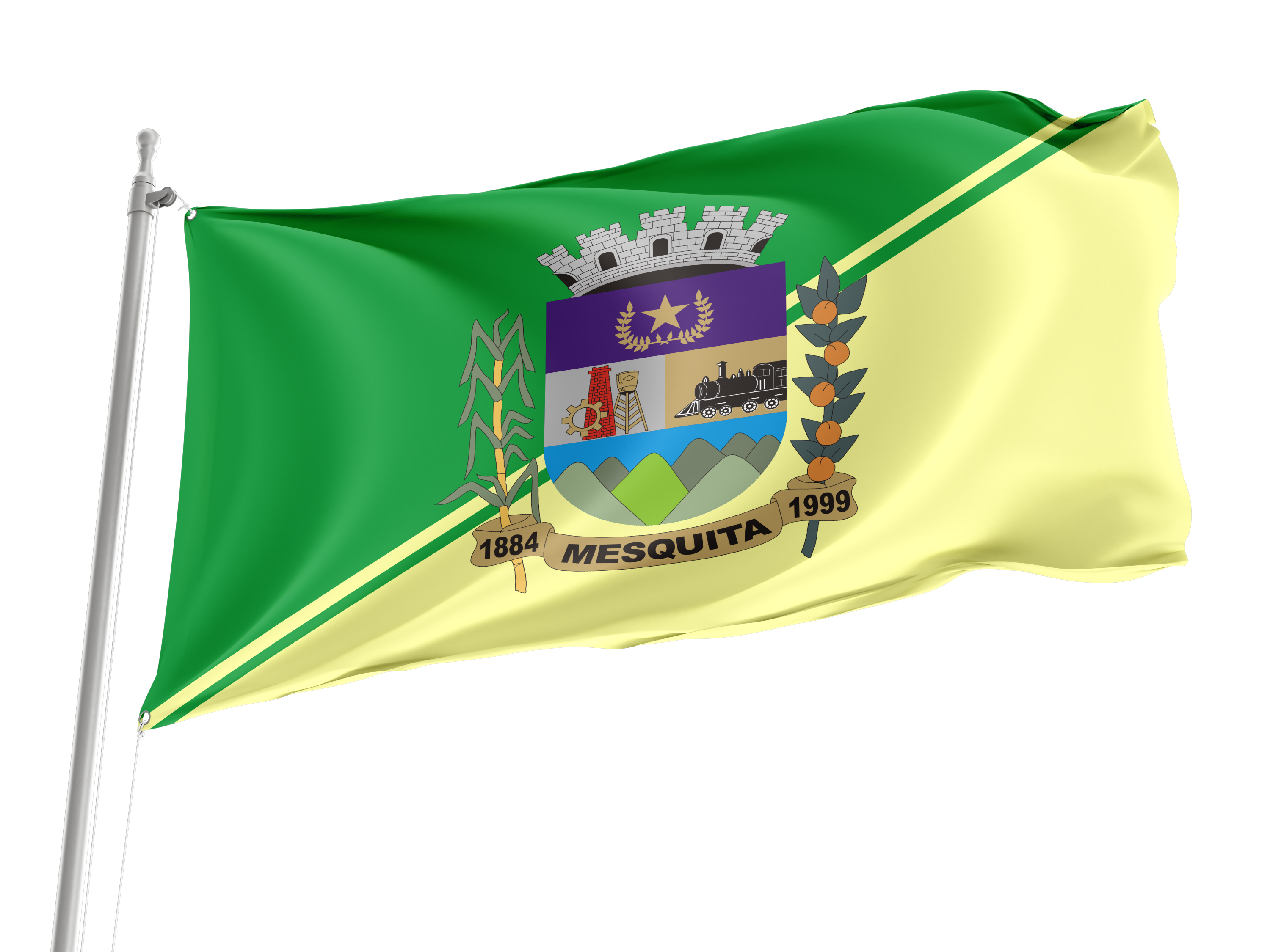 Mesquita City Flag for Indoor & Outdoor Use