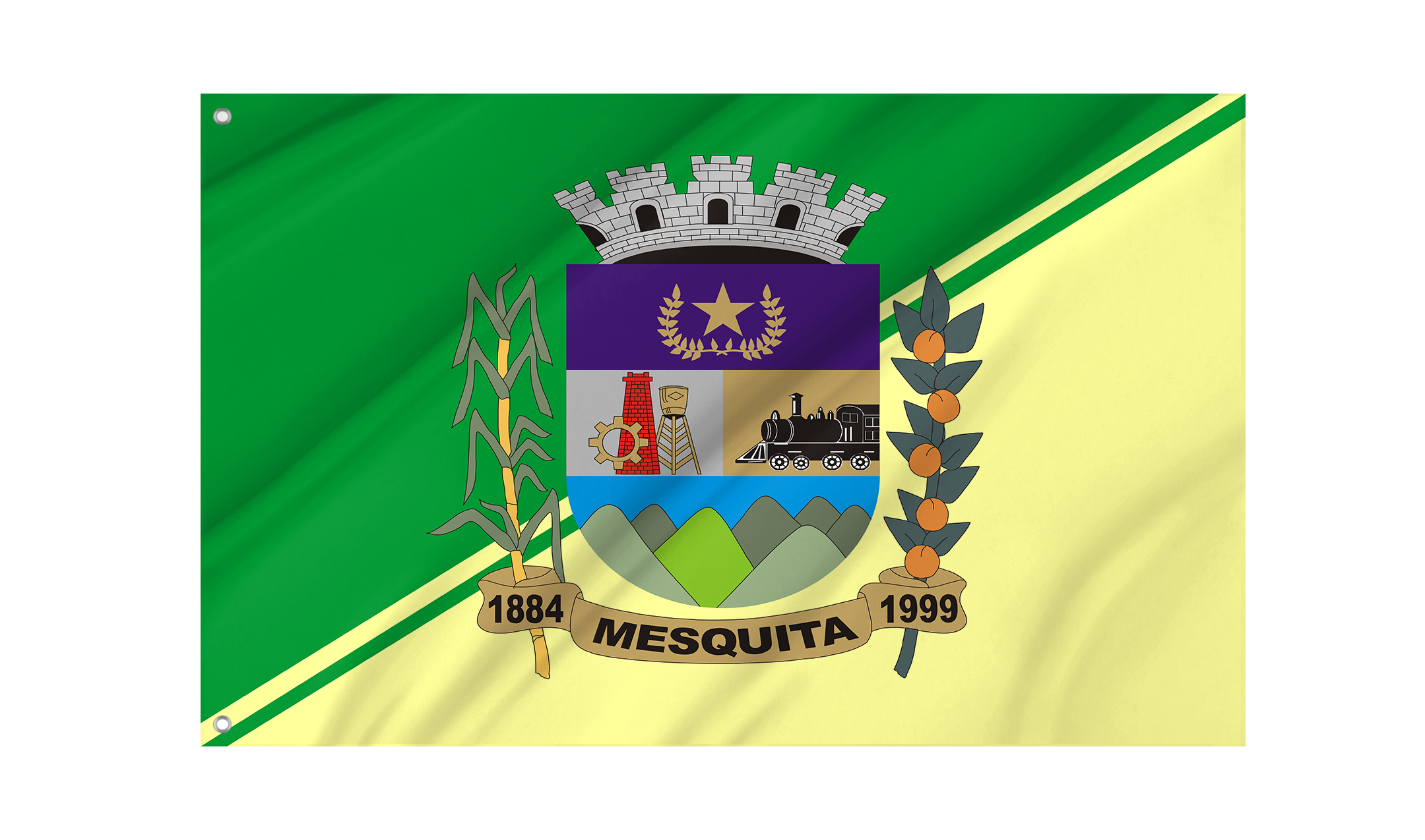 Mesquita City Flag for Indoor & Outdoor Use