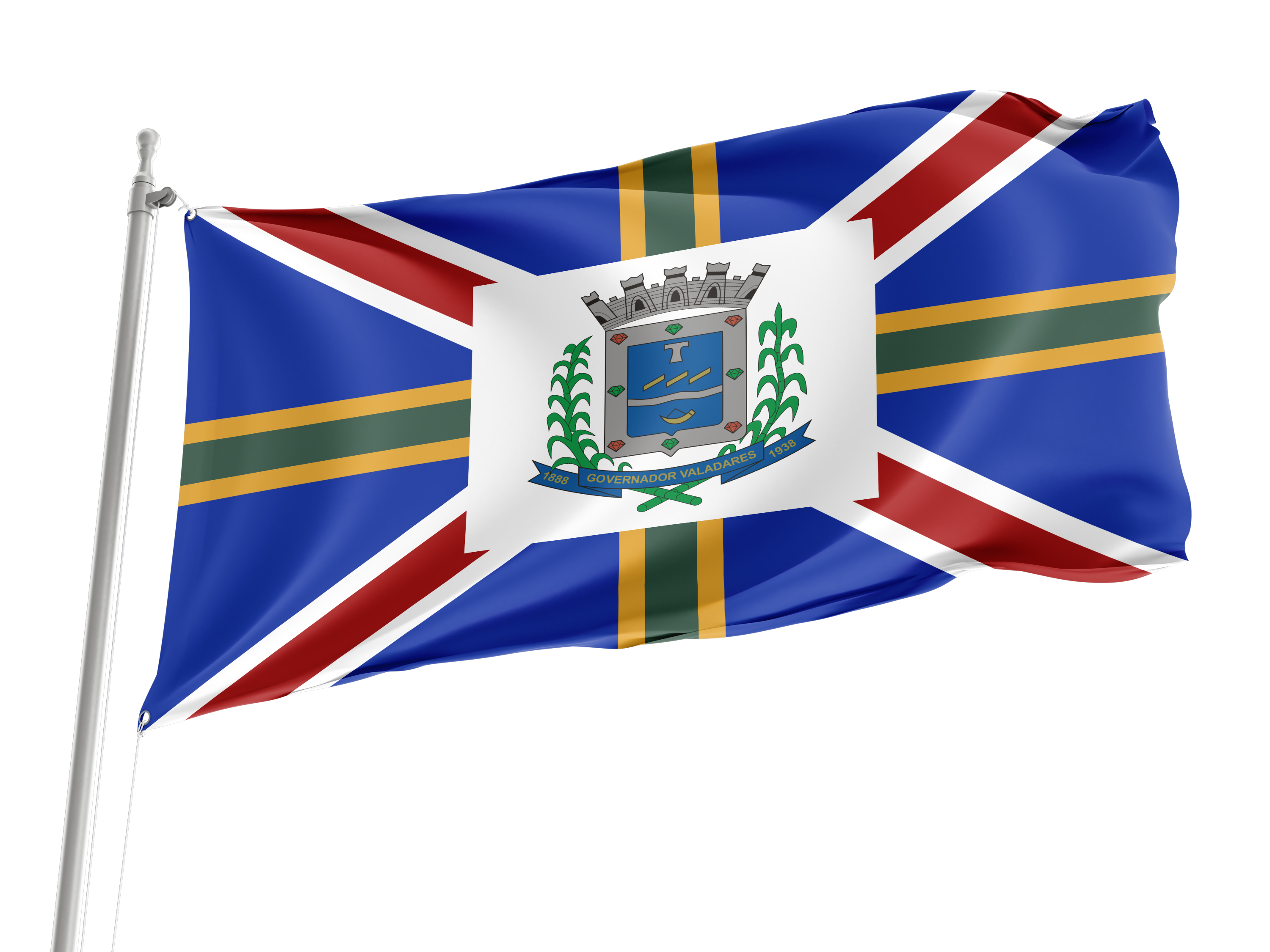 Minas Gerais' Governador Valadares City Flag for Indoor & Outdoor Use