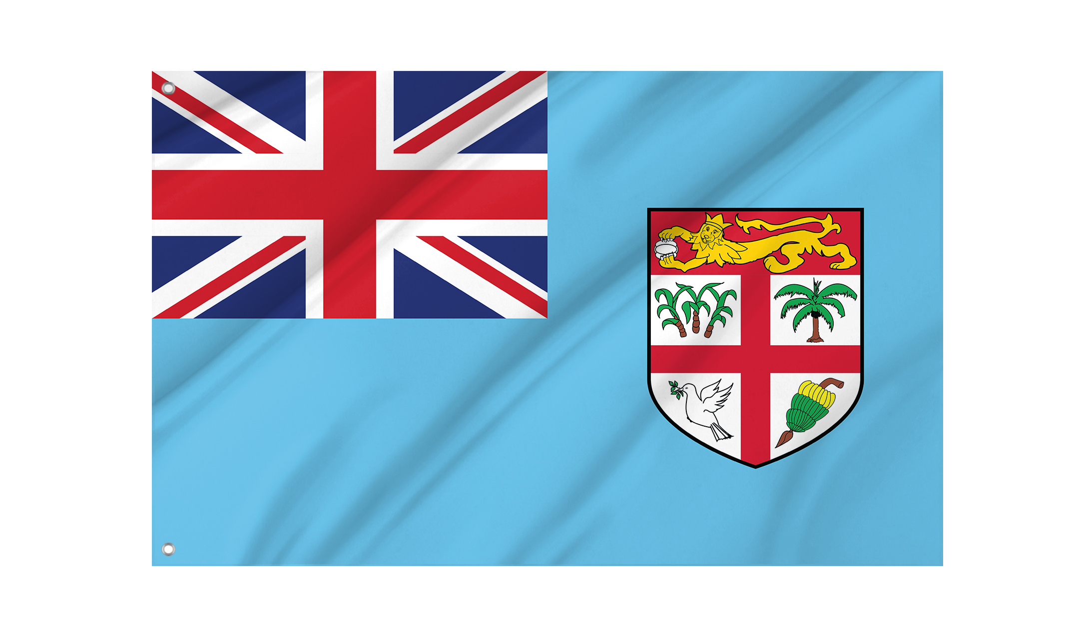 Fiji Flag for Indoor & Outdoor Use