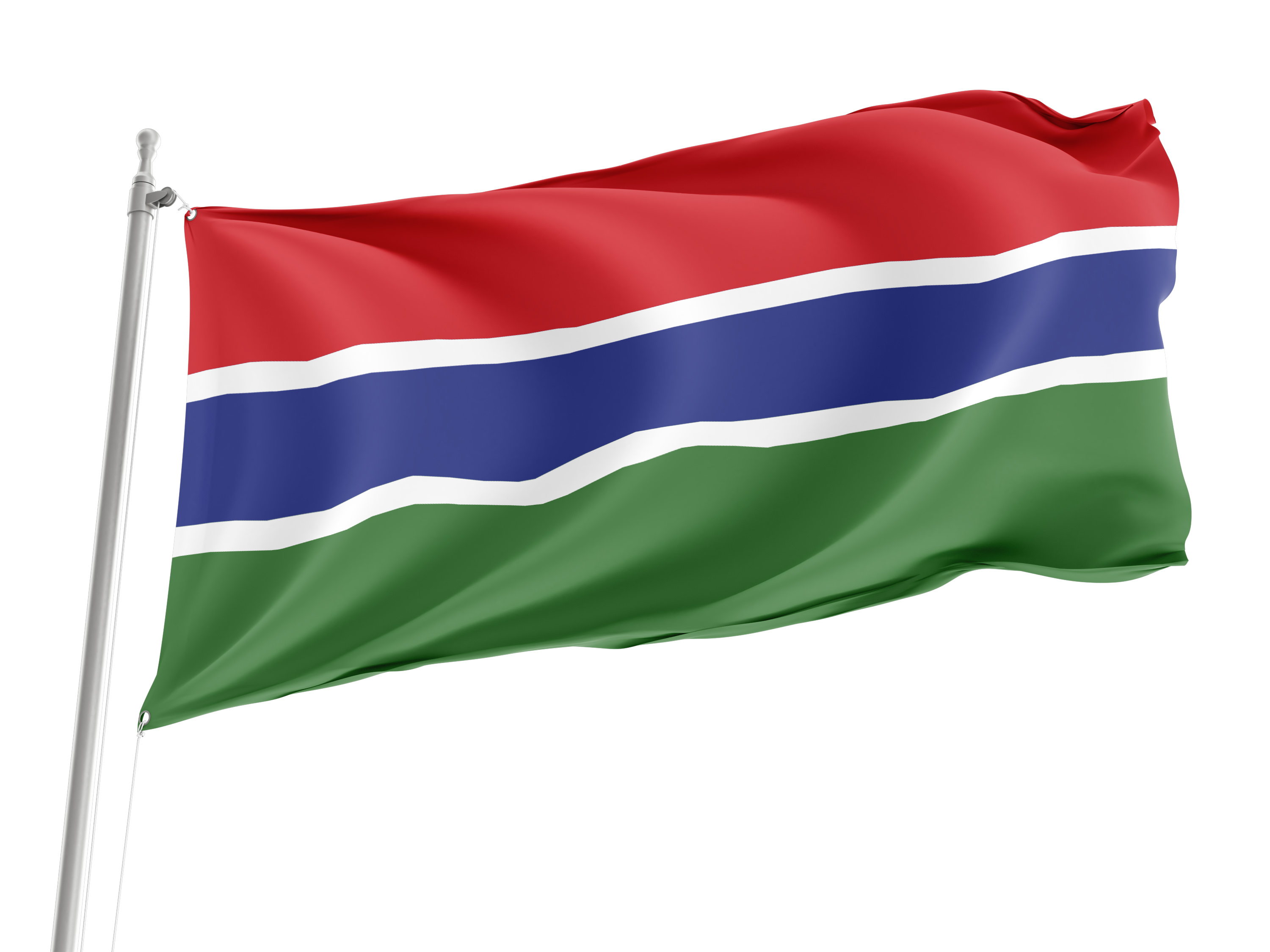 Gambia Flag for Indoor & Outdoor Use