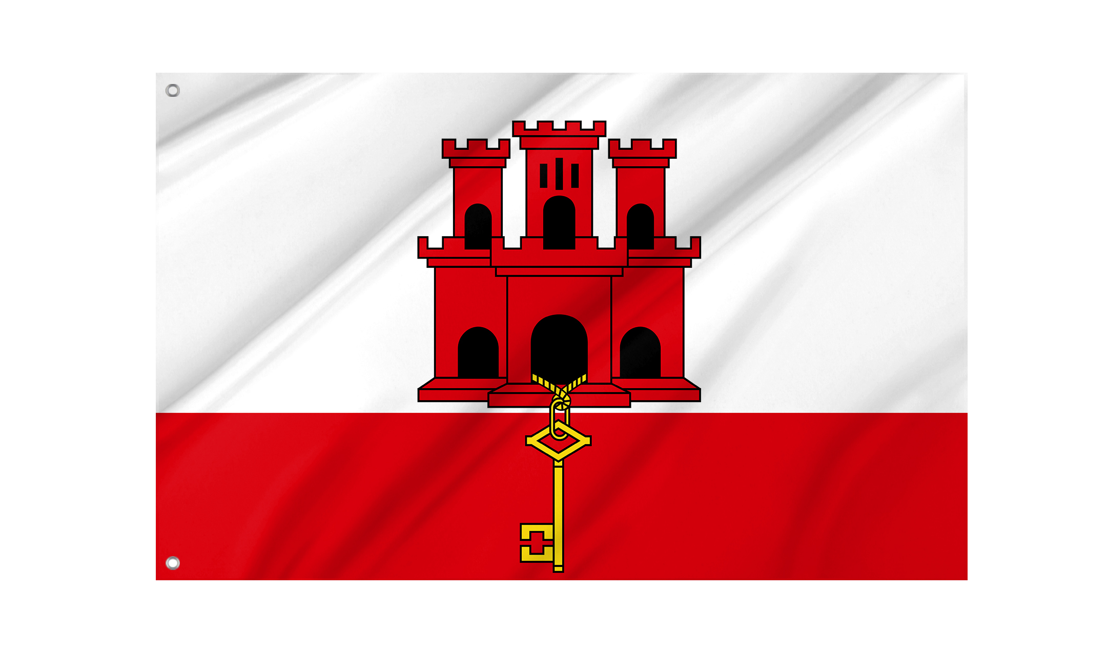 Gibraltar Flag for Indoor & Outdoor Use