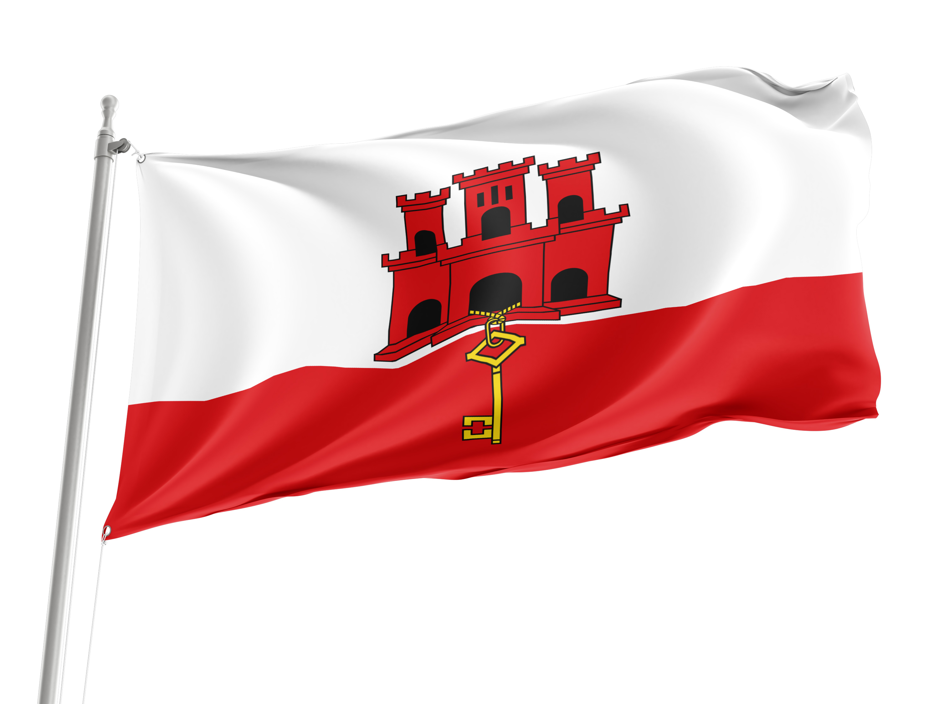 Gibraltar Flag for Indoor & Outdoor Use