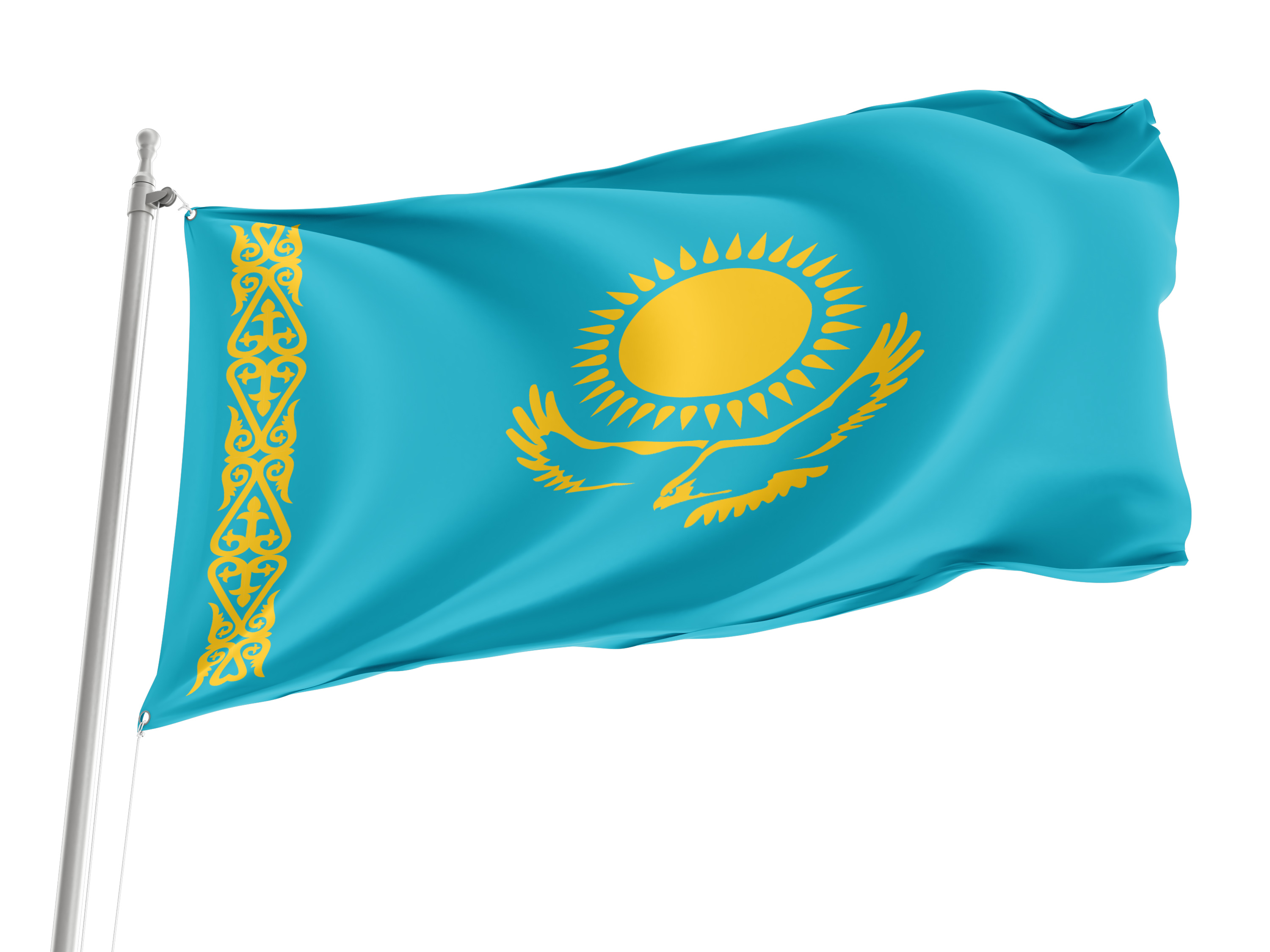 Kazakhstan Flag for Indoor & Outdoor Use