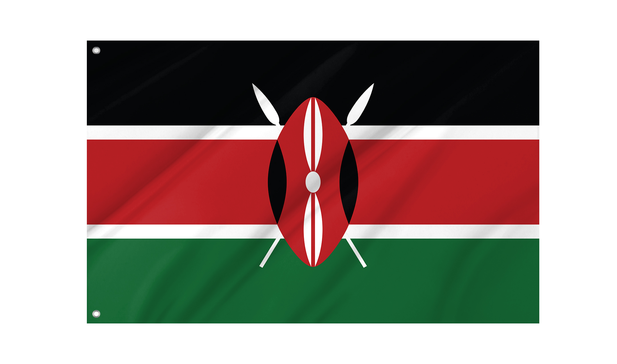 Kenya Flag for Indoor & Outdoor Use