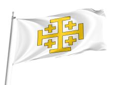 Kingdom of Jerusalem Flag for Indoor & Outdoor Use