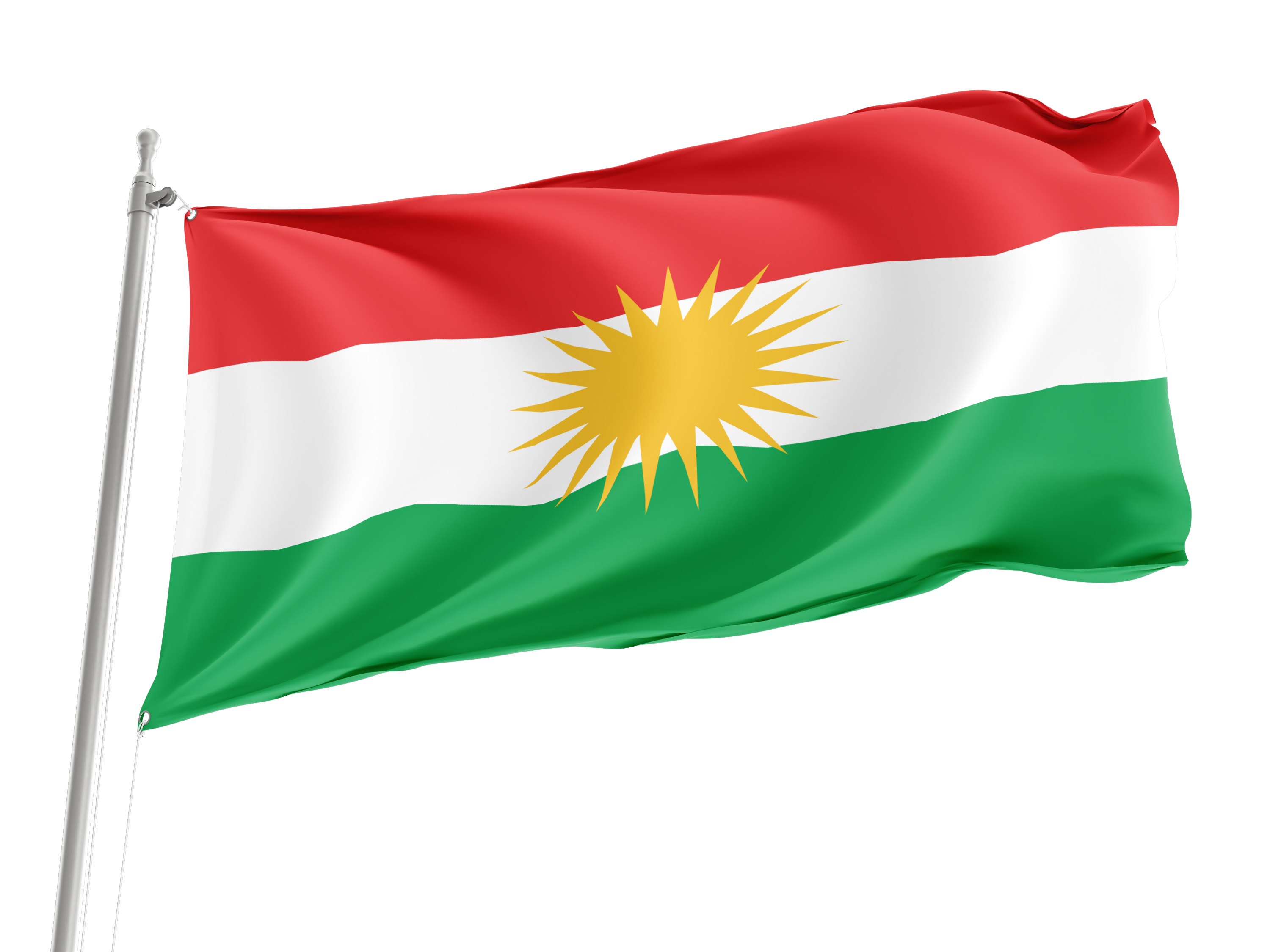 Kurdistan Flag for Indoor & Outdoor Use