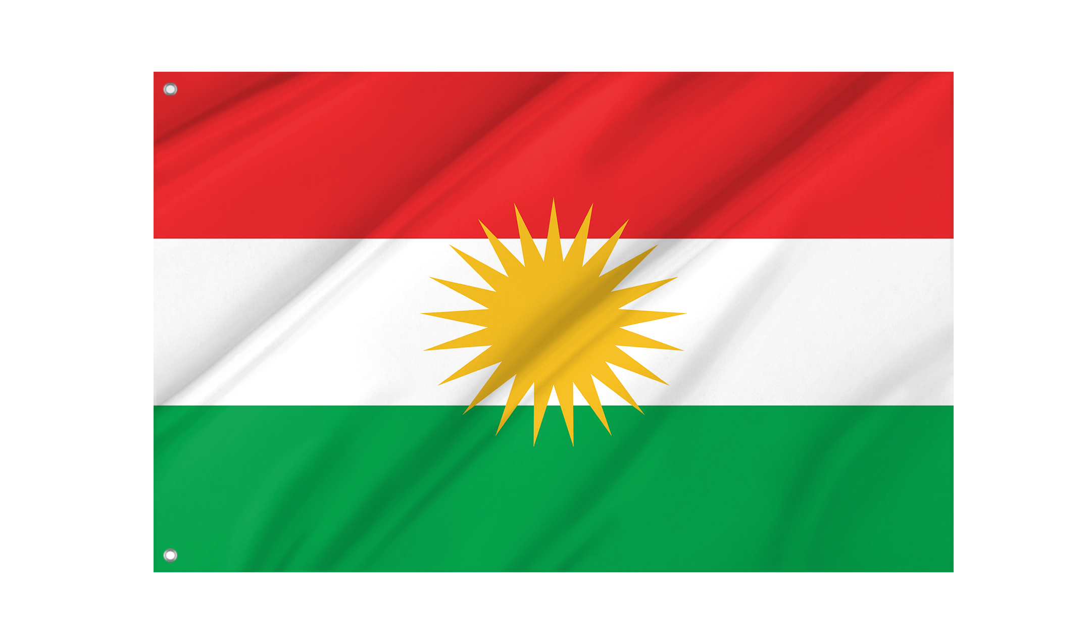 Kurdistan Flag for Indoor & Outdoor Use