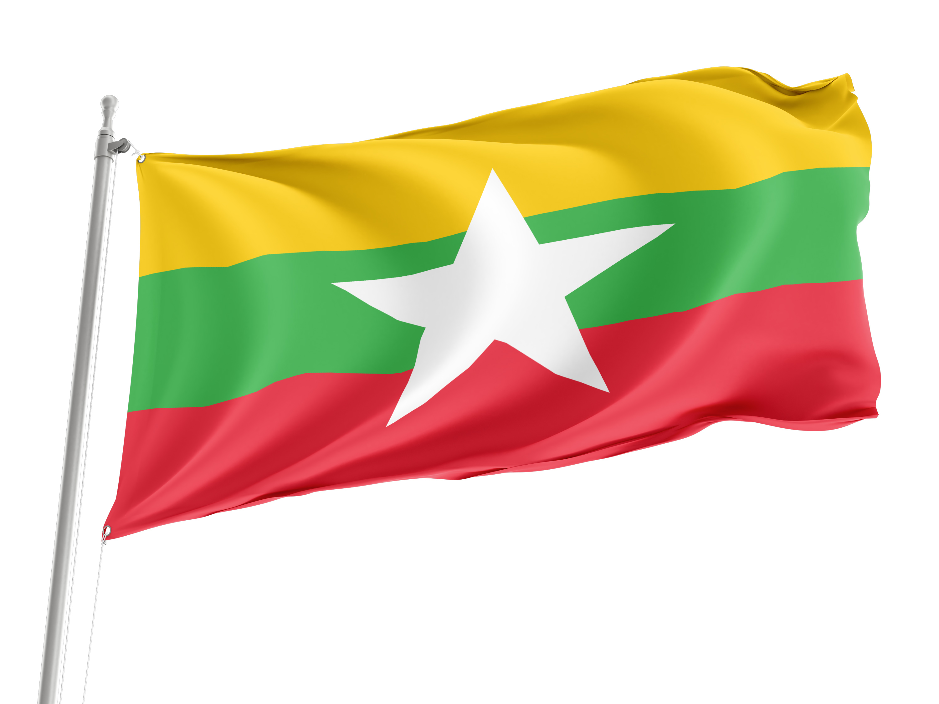 Myanmar Flag for Indoor & Outdoor Use