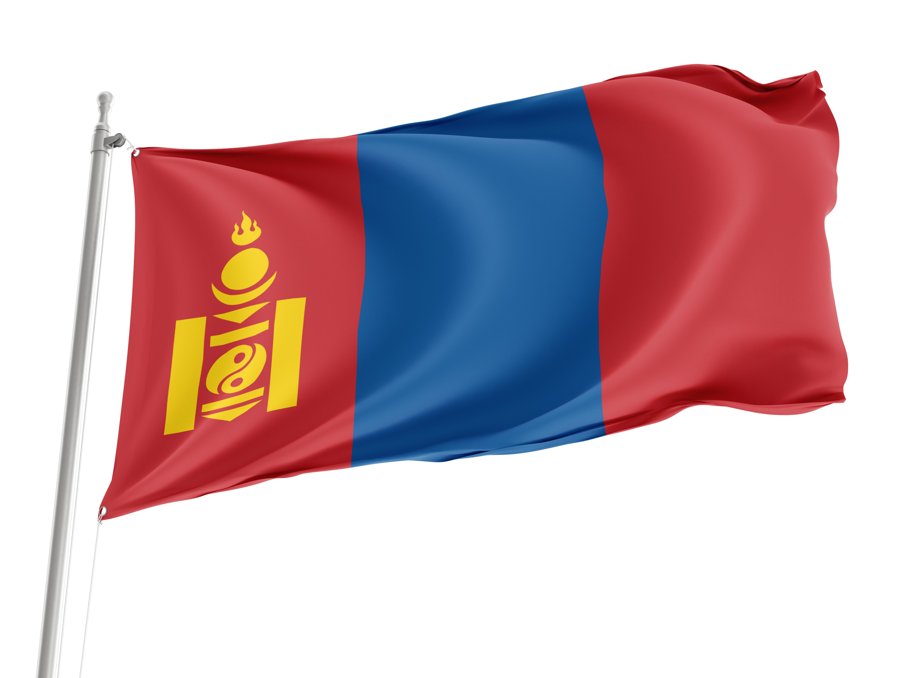 Mongolia Flag for Indoor & Outdoor Use