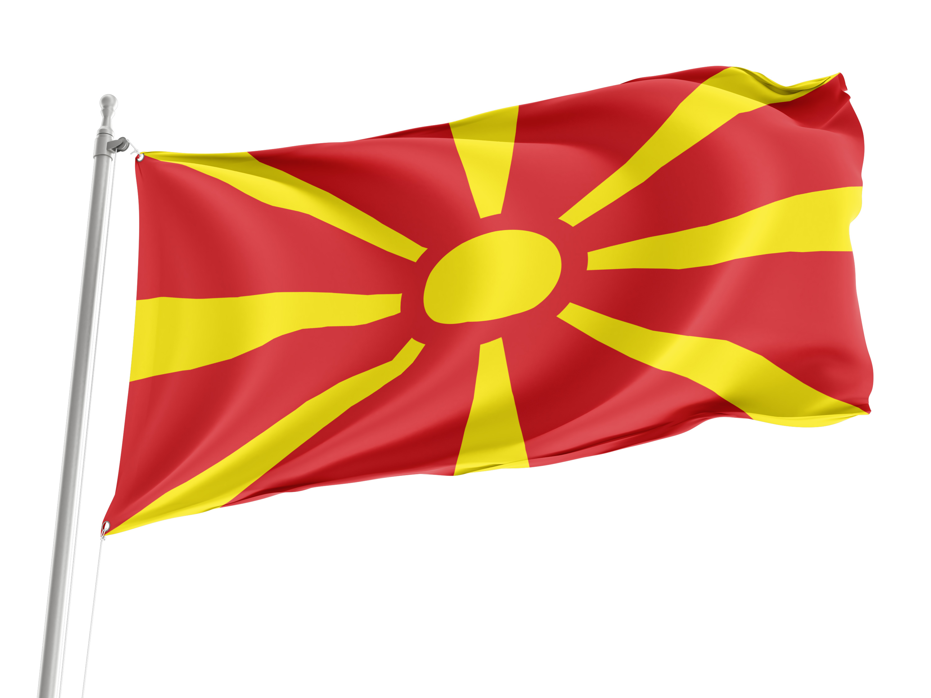 North Macedonia Flag for Indoor & Outdoor Use