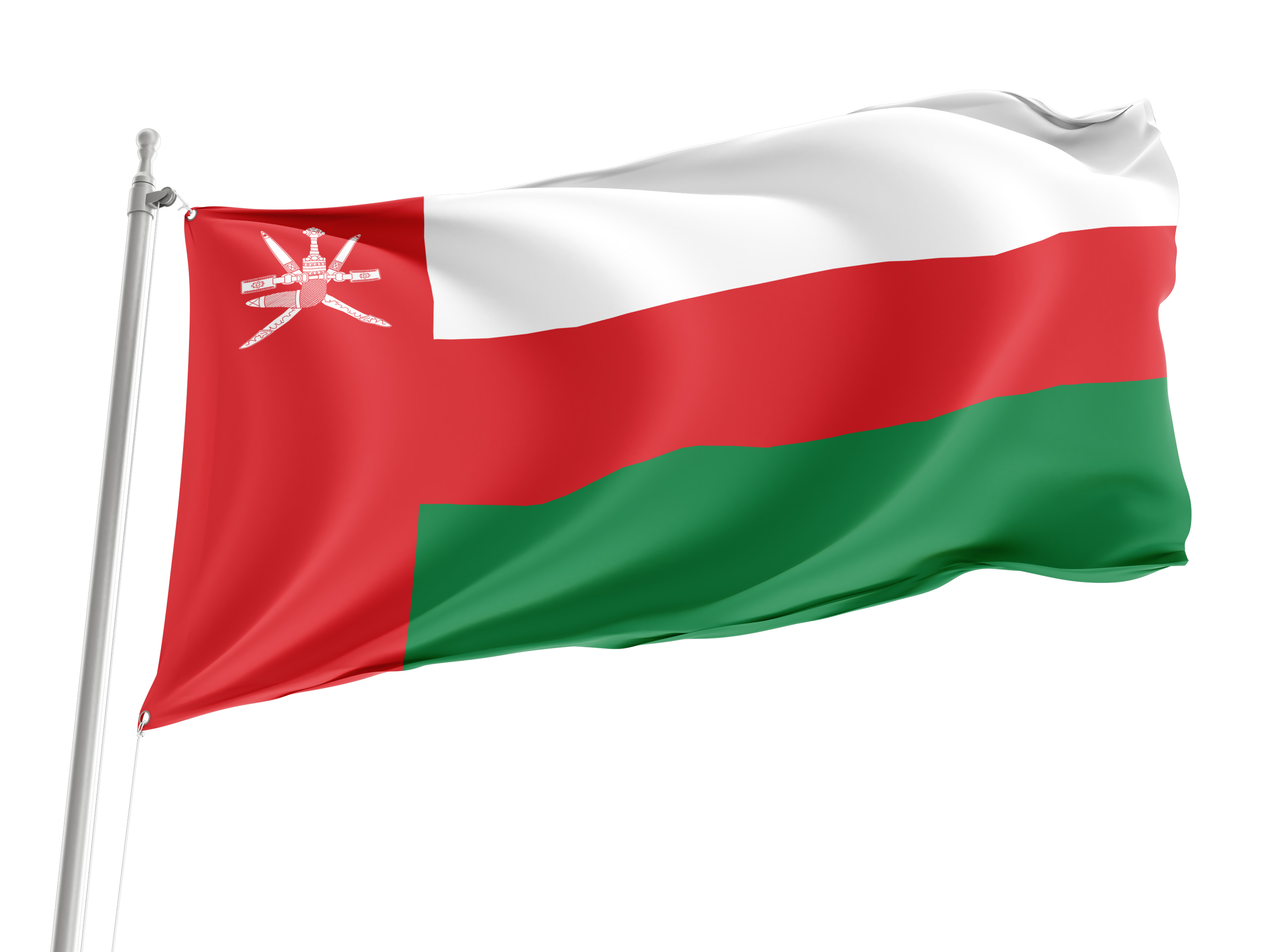 Oman Flag for Indoor & Outdoor Use
