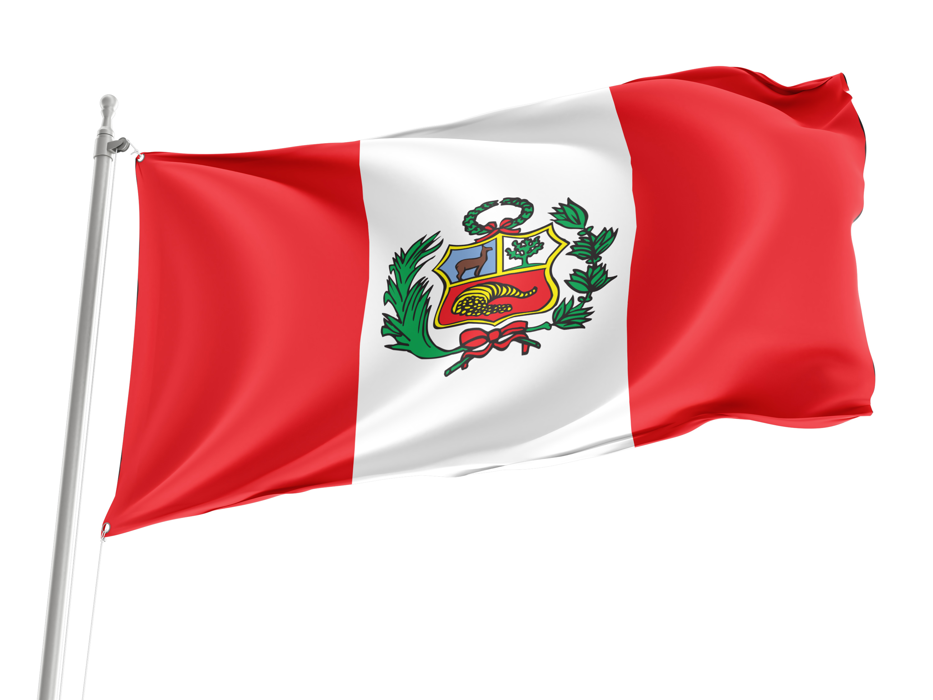 Peru Flag for Indoor & Outdoor Use
