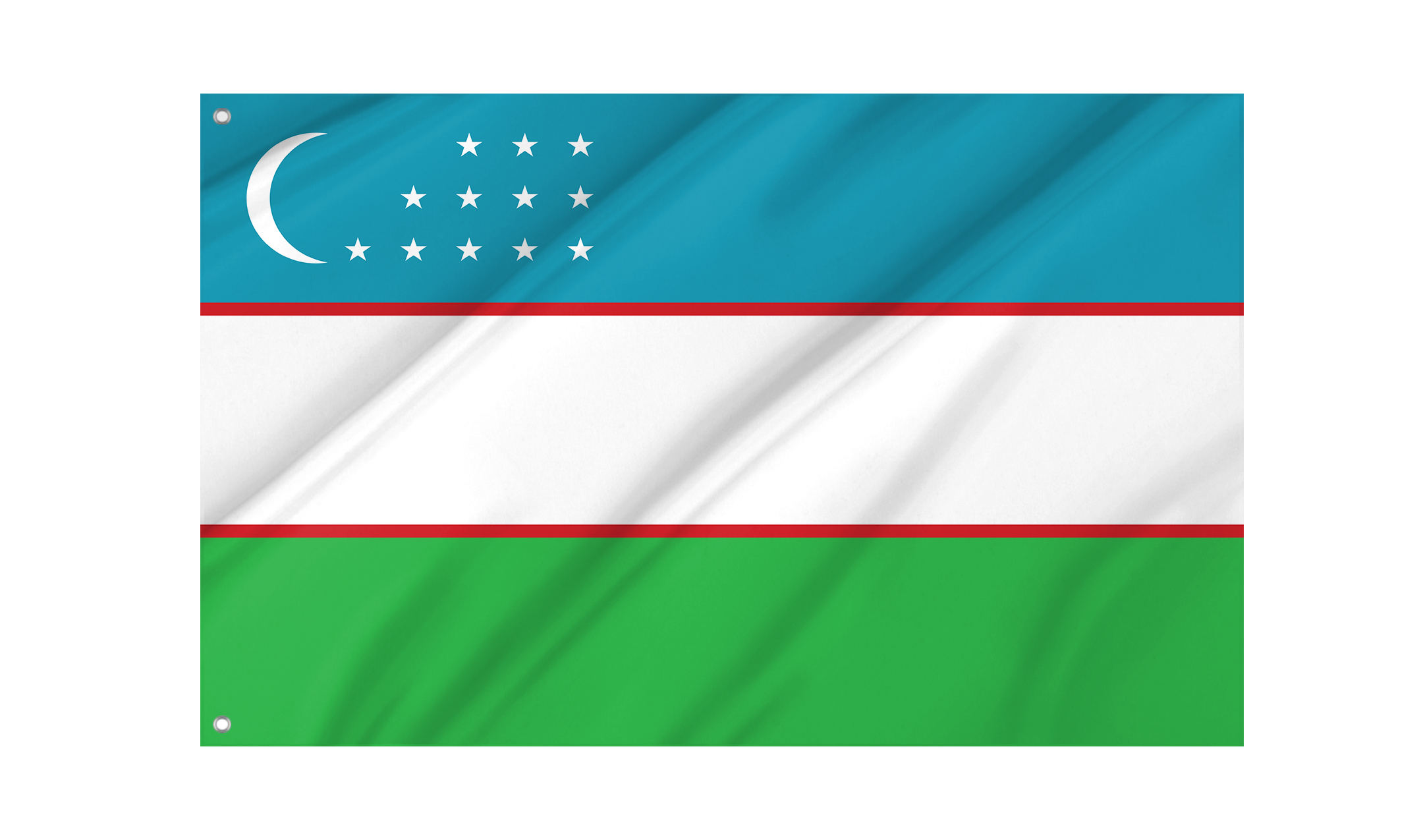 Uzbekistan Flag for Indoor & Outdoor Use