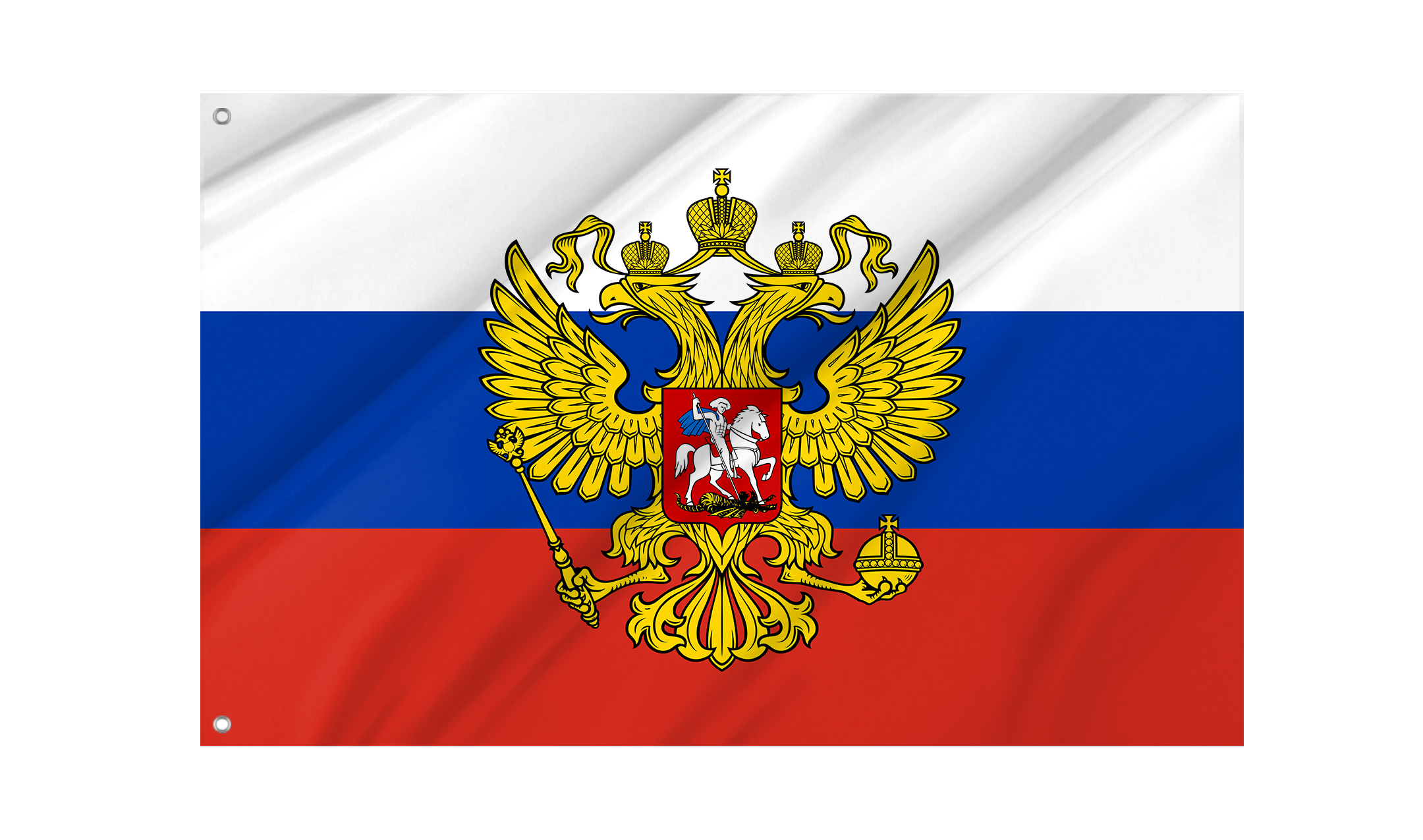 Russia Crest Flag for Indoor & Outdoor Use