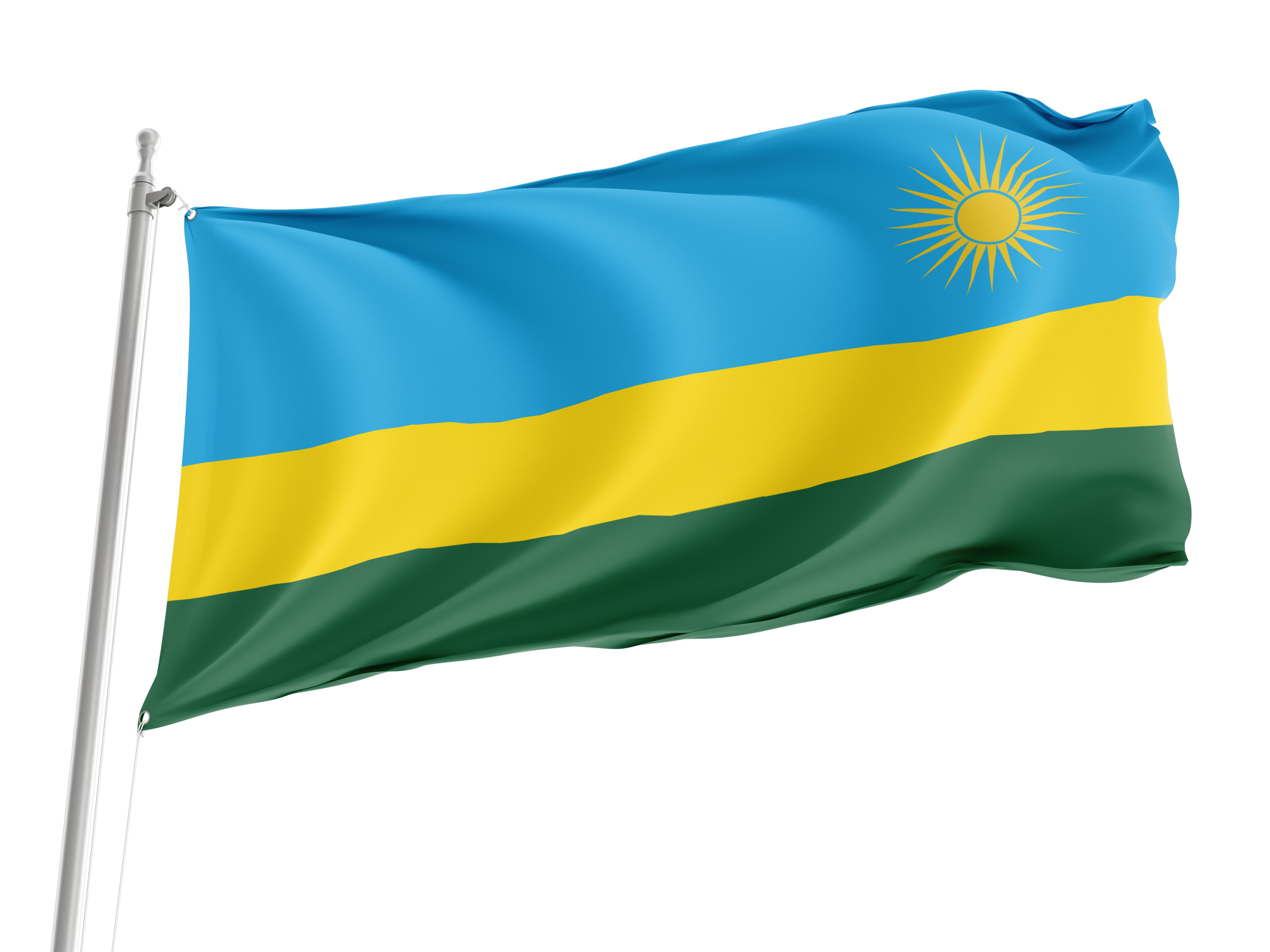 Rwanda Flag for Indoor & Outdoor Use