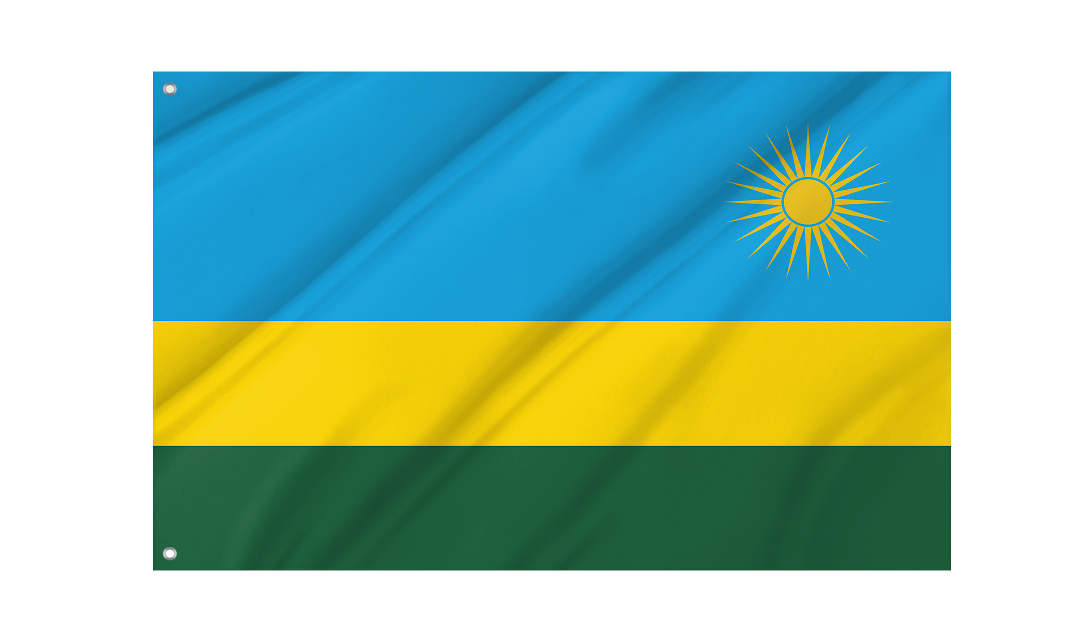Rwanda Flag for Indoor & Outdoor Use