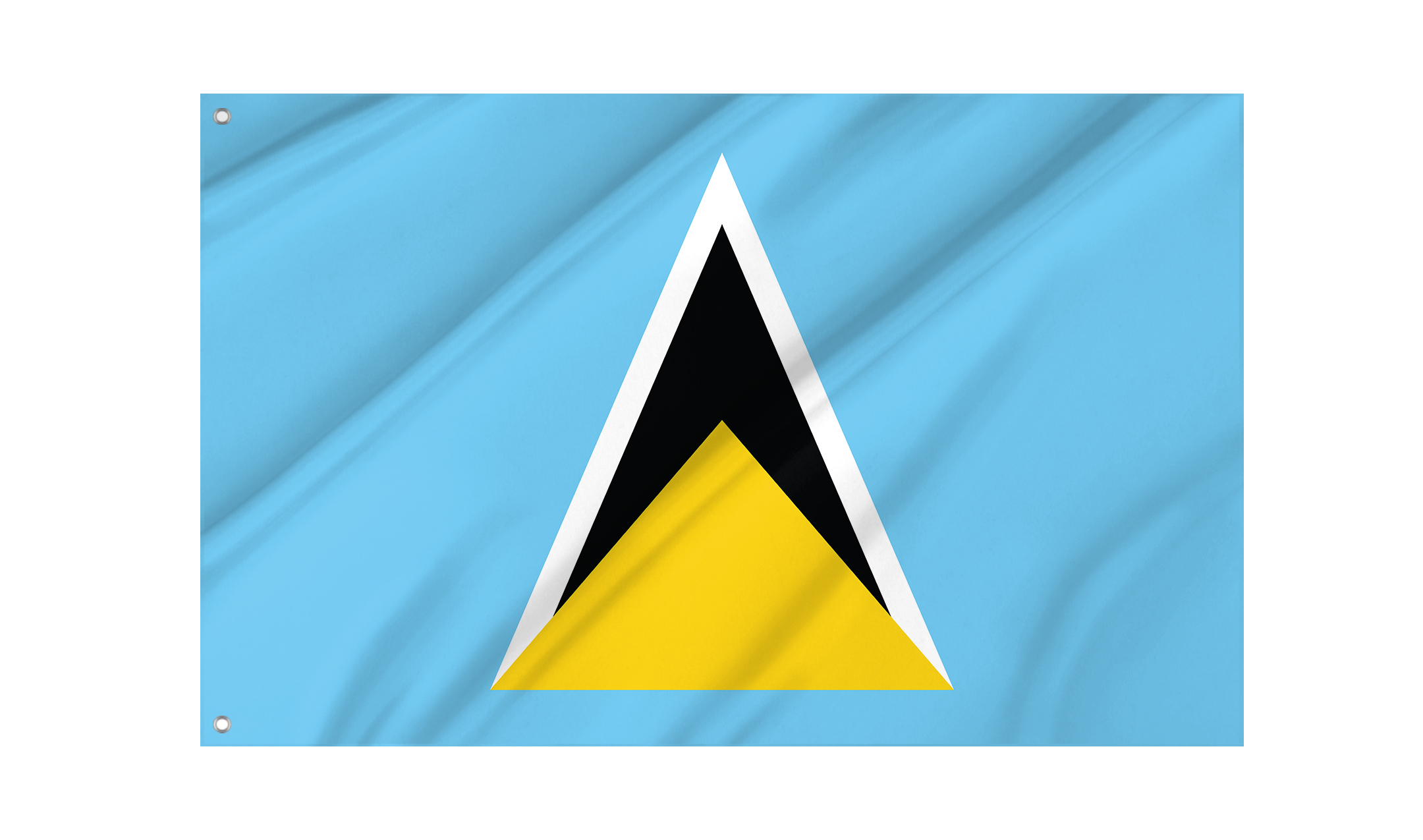 Saint Lucia Flag for Indoor & Outdoor Use
