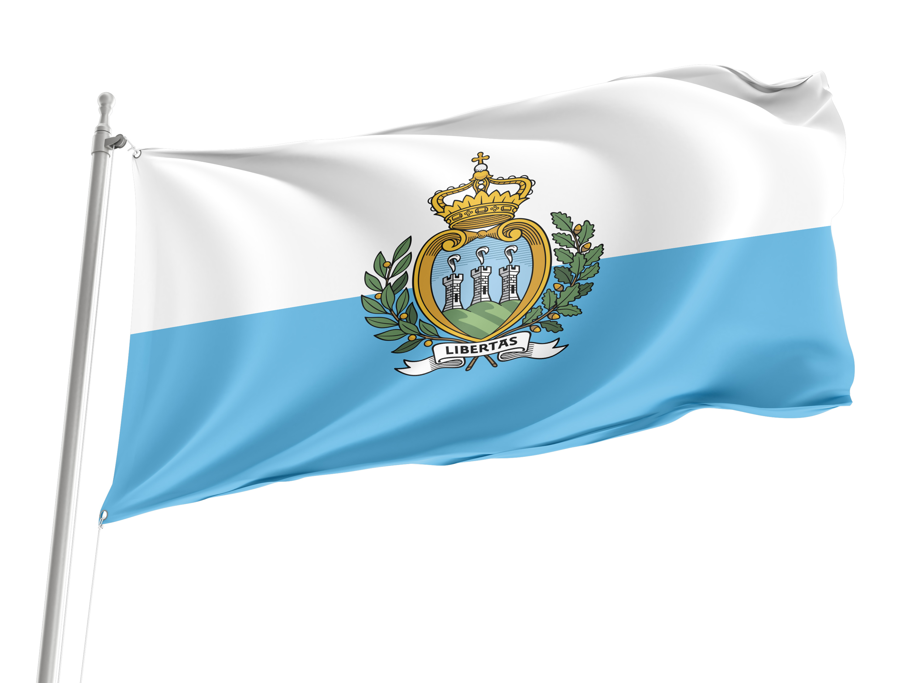 San Marino Flag for Indoor & Outdoor Use