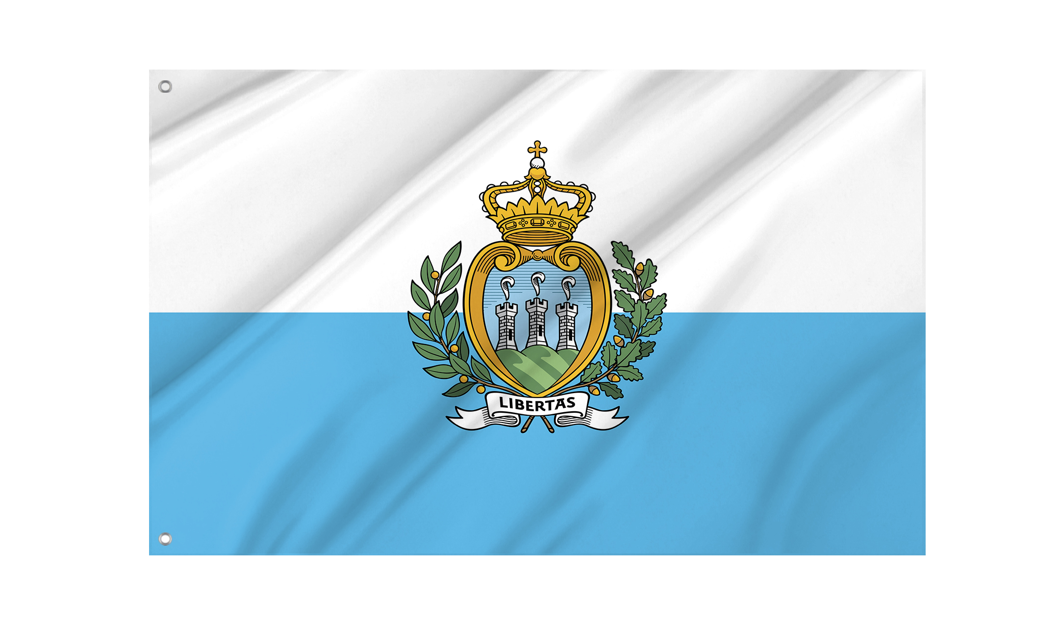 San Marino Flag for Indoor & Outdoor Use