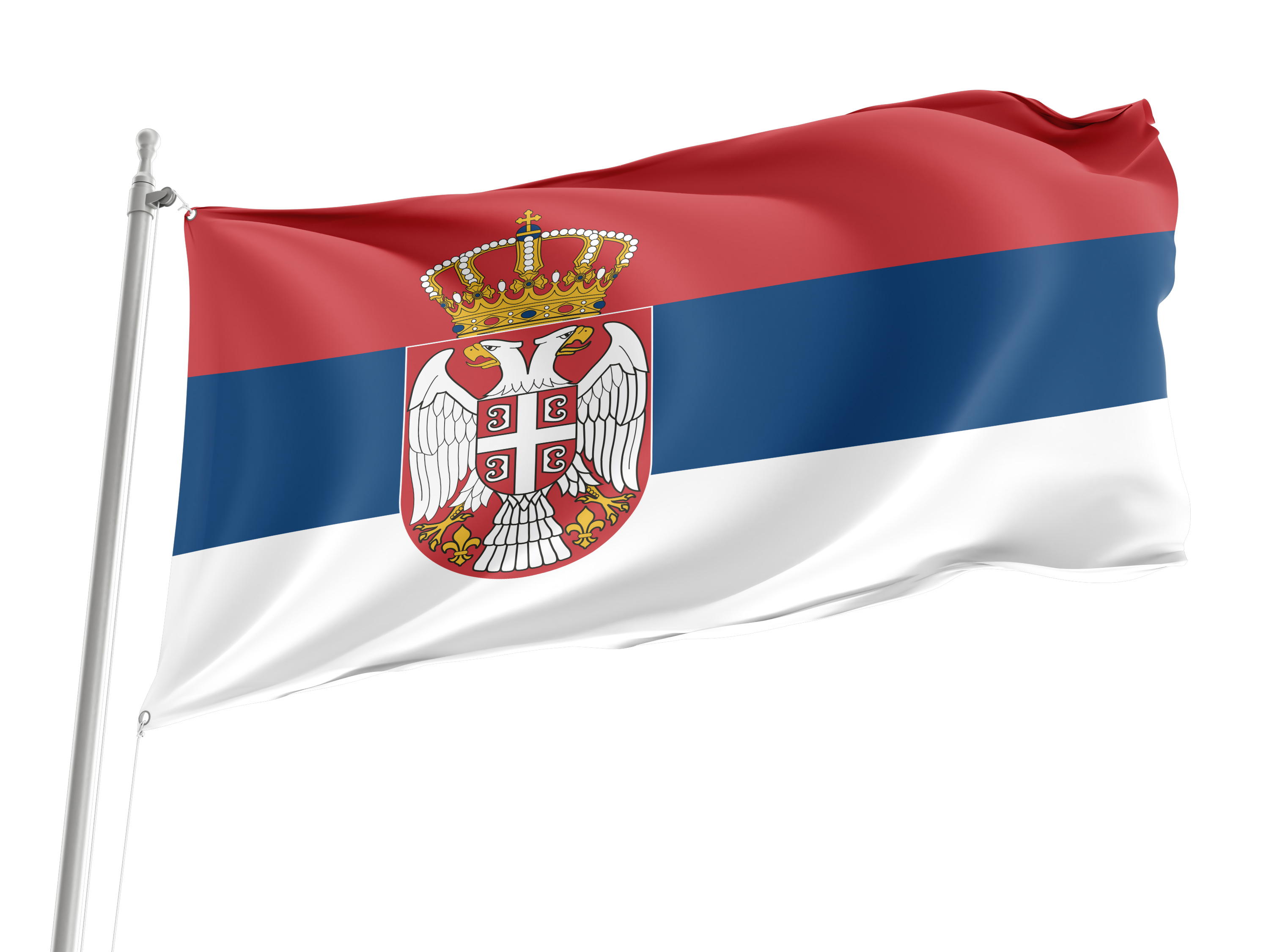 Serbia Flag for Indoor & Outdoor Use