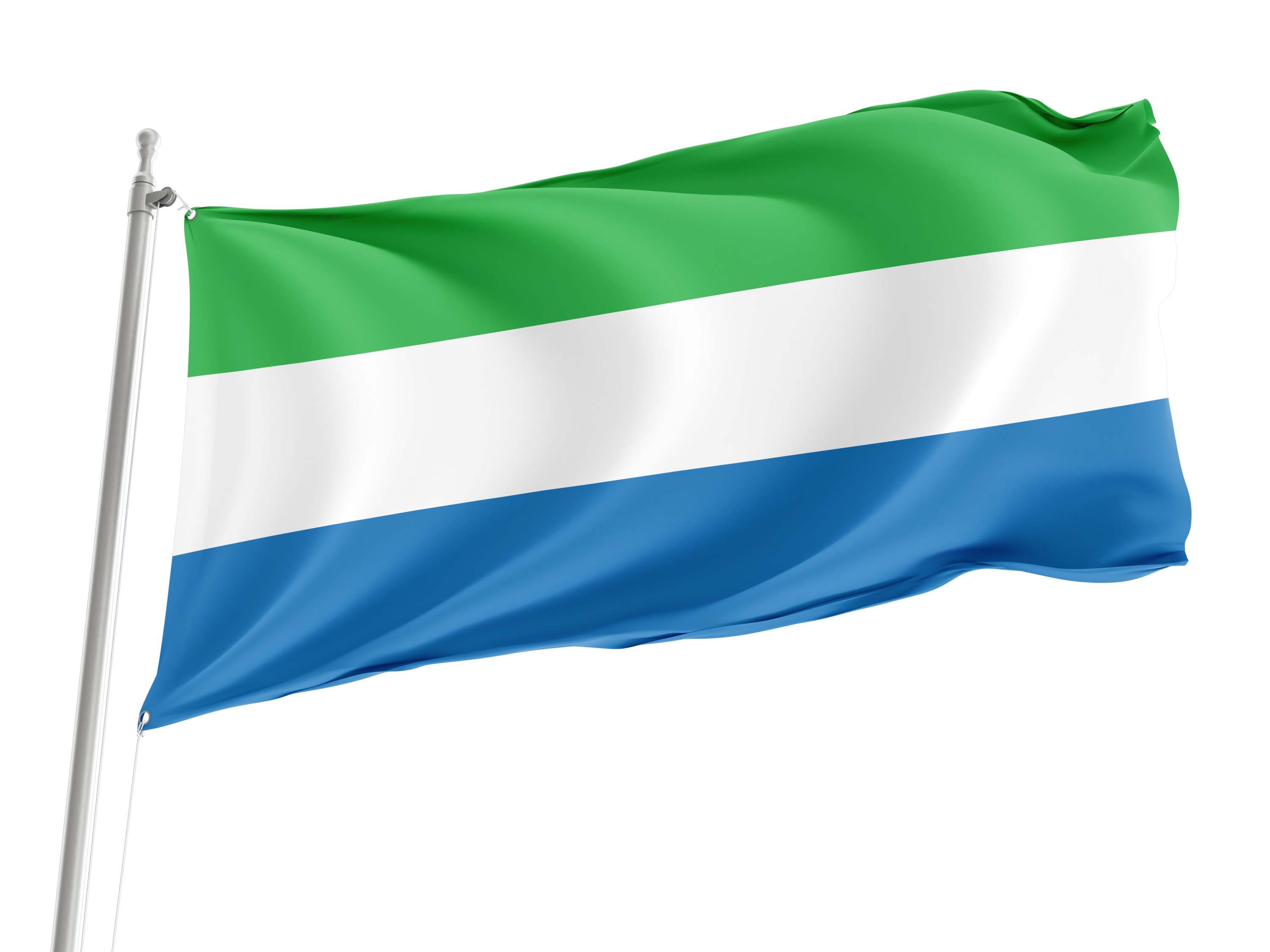 Sierra Leone Flag for Indoor & Outdoor Use