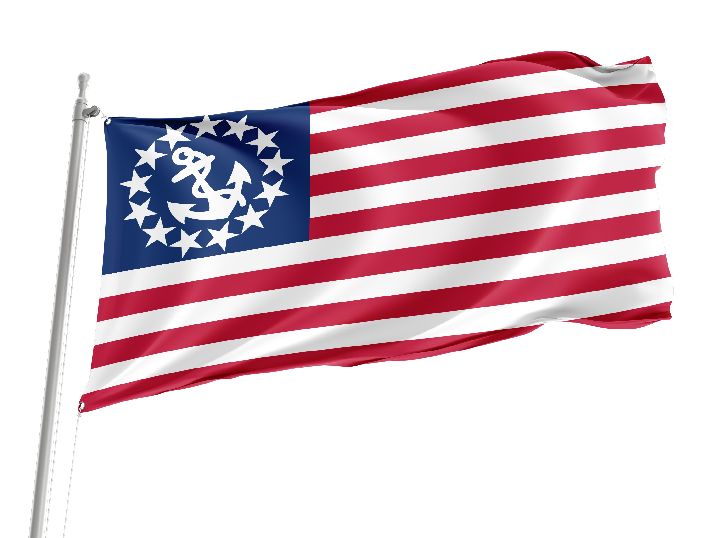 US Yacht Ensign Flag for Indoor & Outdoor Use