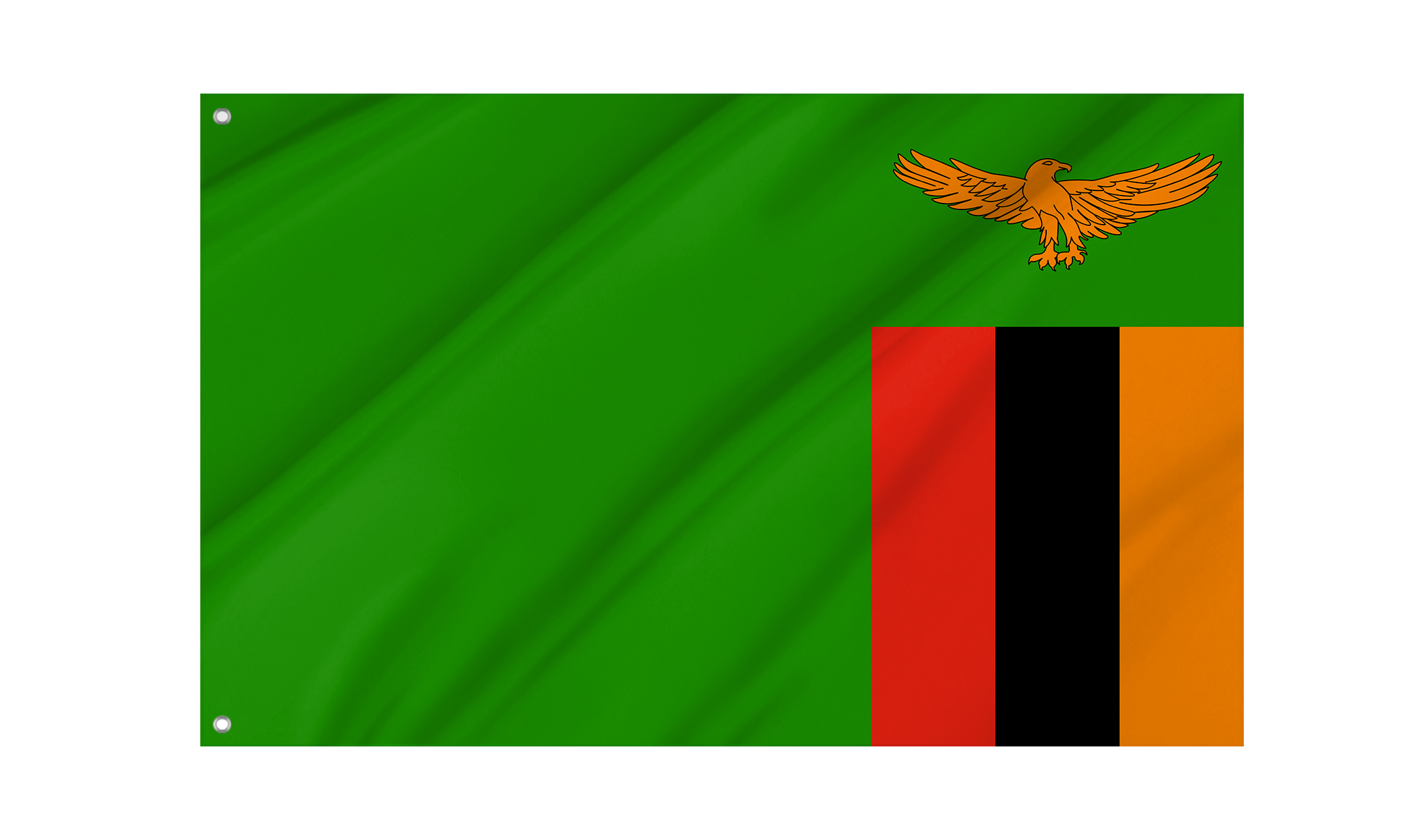 Zambia Flag for Indoor & Outdoor Use