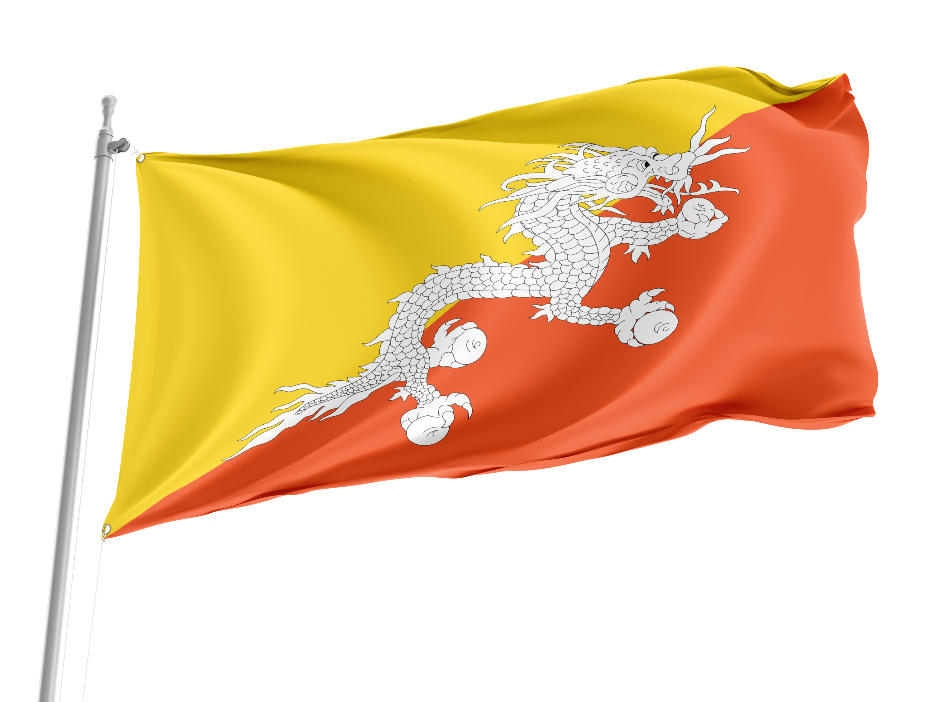 Bhutan Flag for Indoor & Outdoor Use