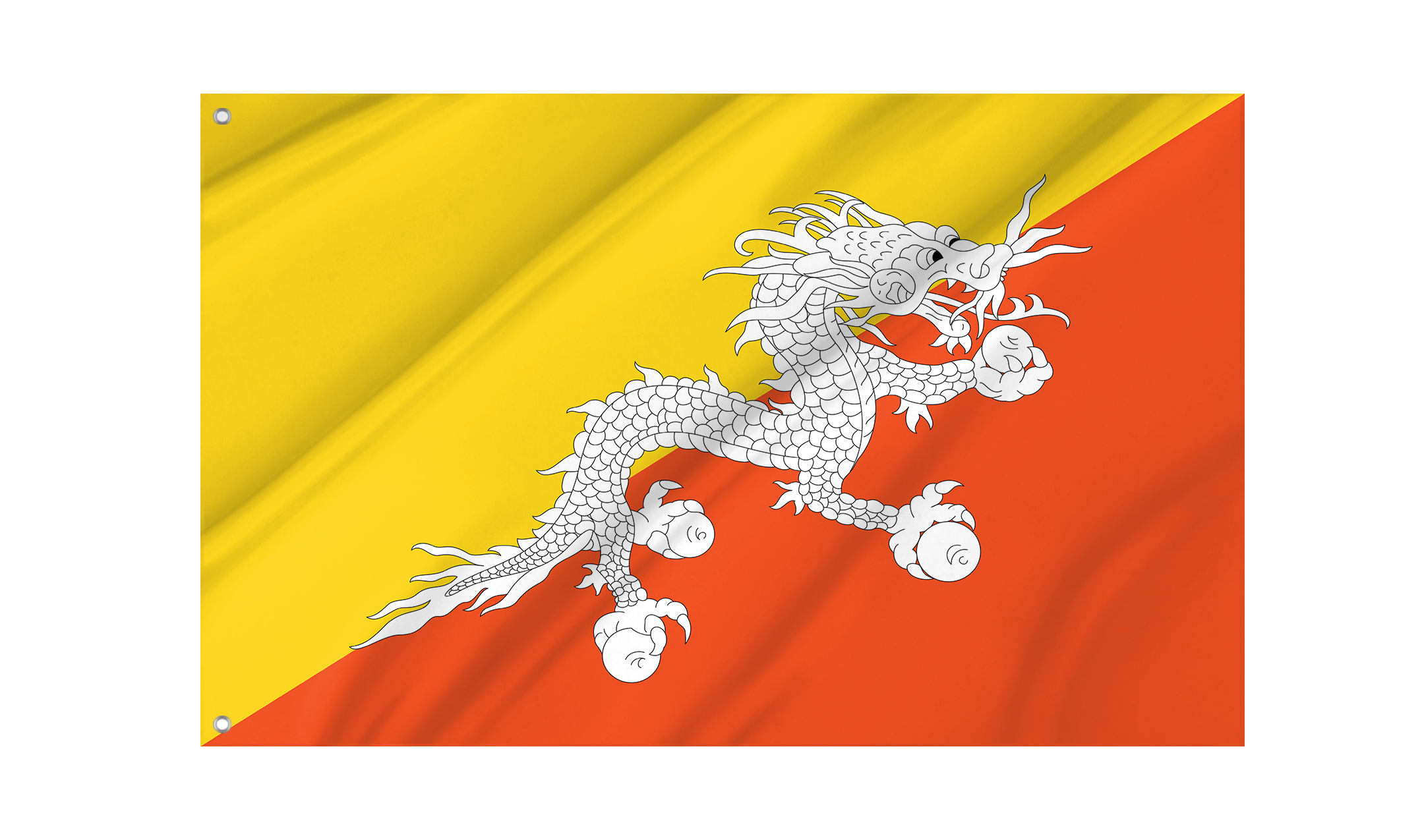 Bhutan Flag for Indoor & Outdoor Use