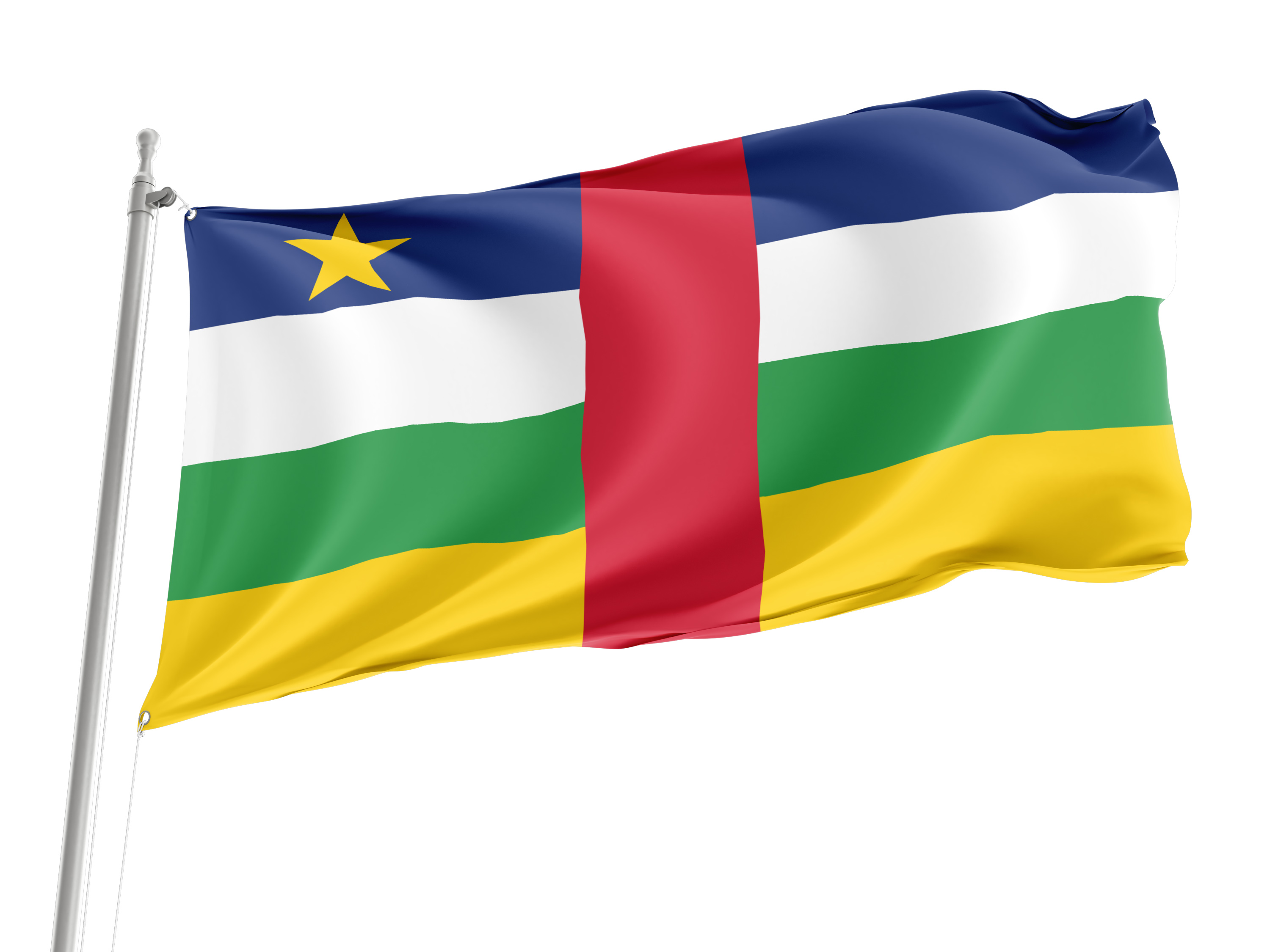 Central African Republic Flag for Indoor & Outdoor Use