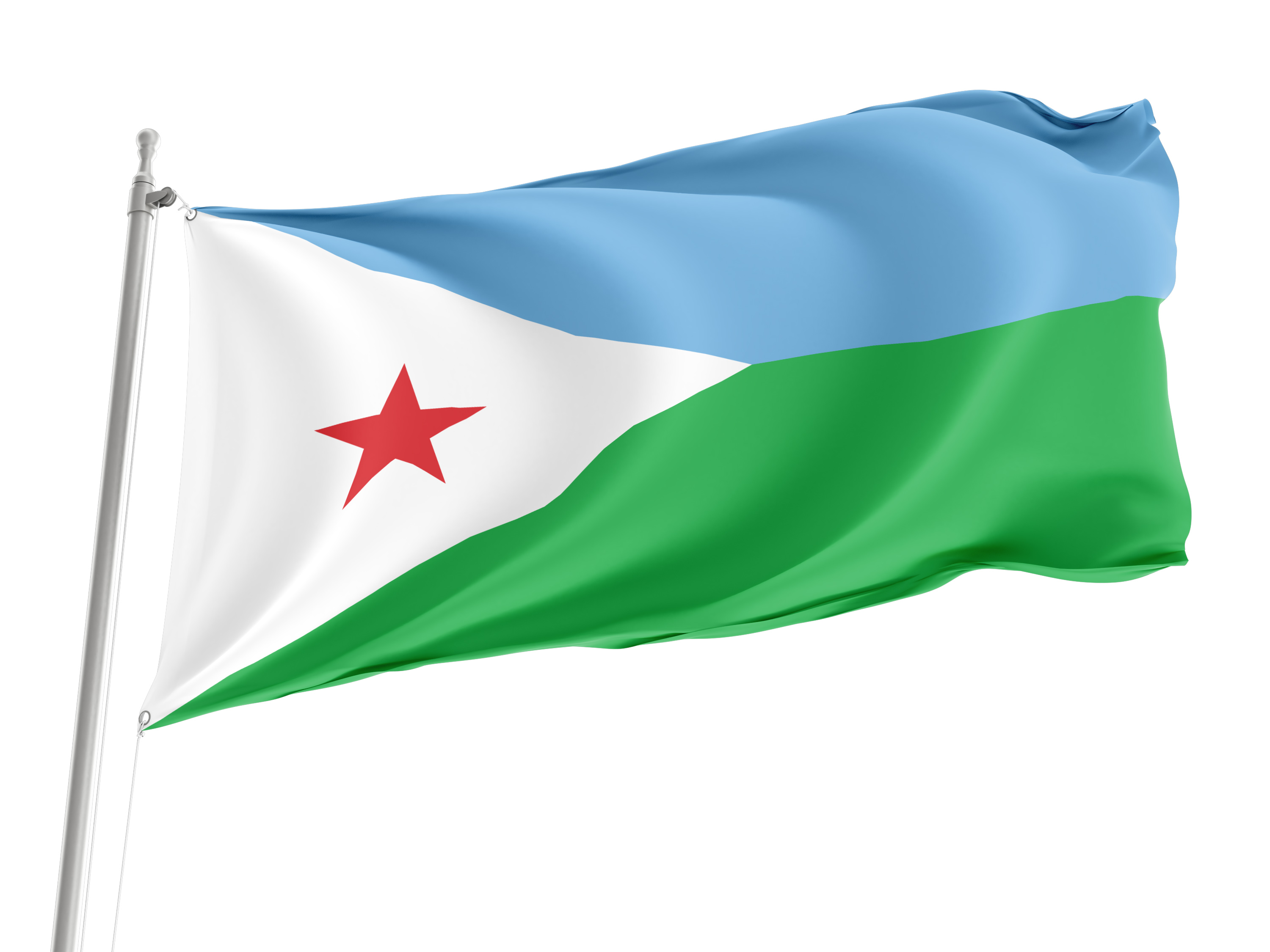 Djibouti Flag for Indoor & Outdoor Use