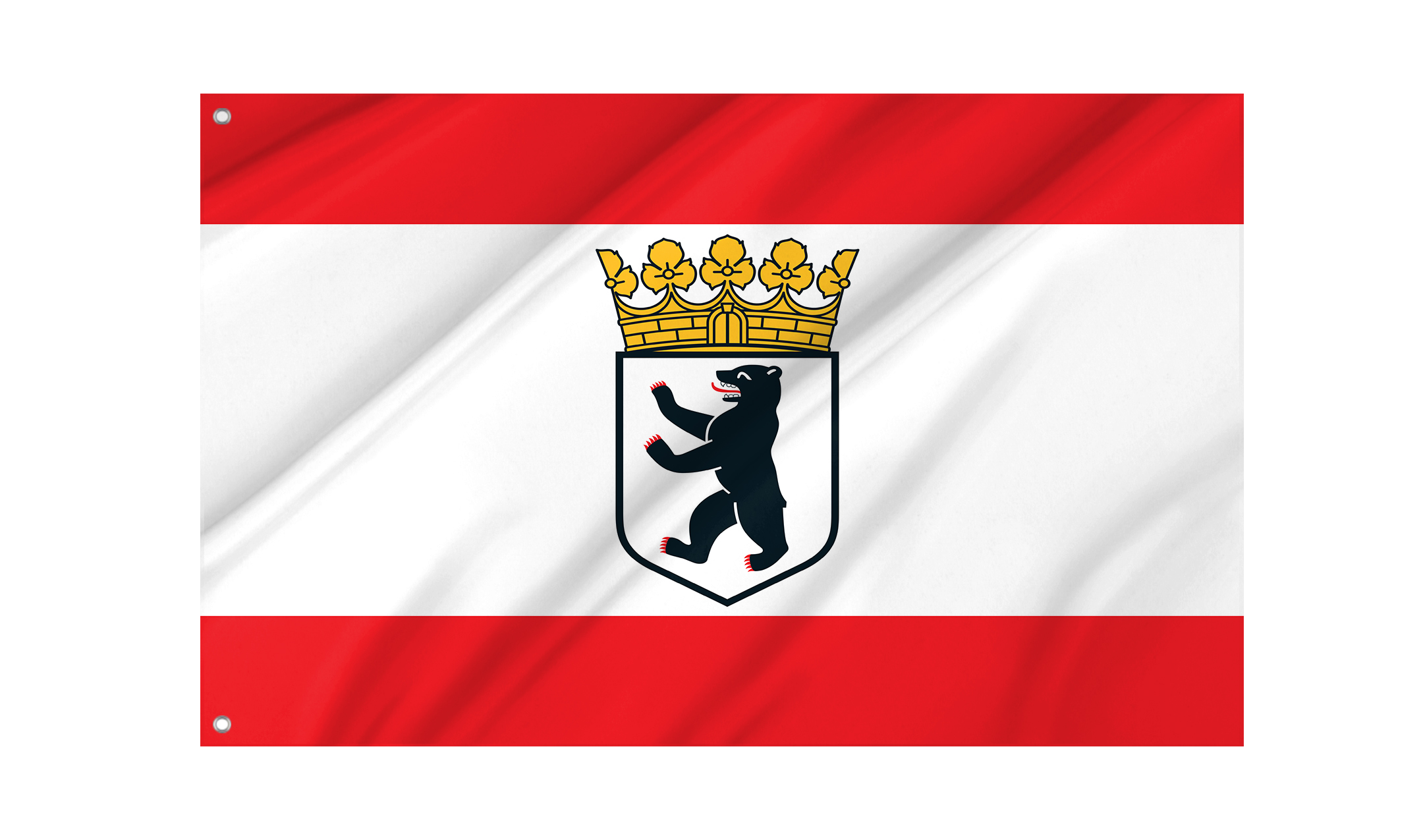 Flag of Berlin, Patriotic Flags, Unique Design Print, Flags for Indoor & Outdoor Use
