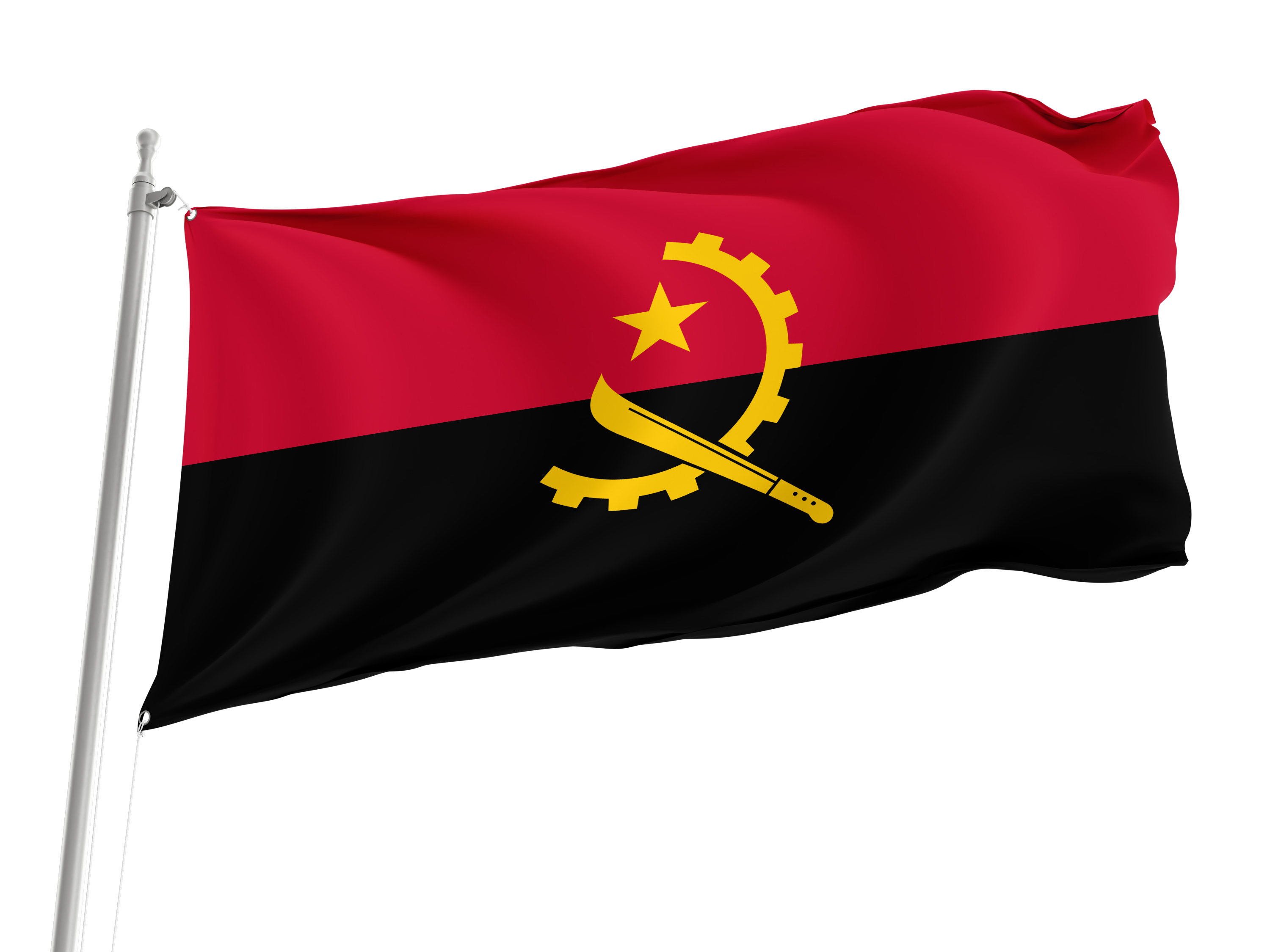 Angola Flag for Indoor & Outdoor Use