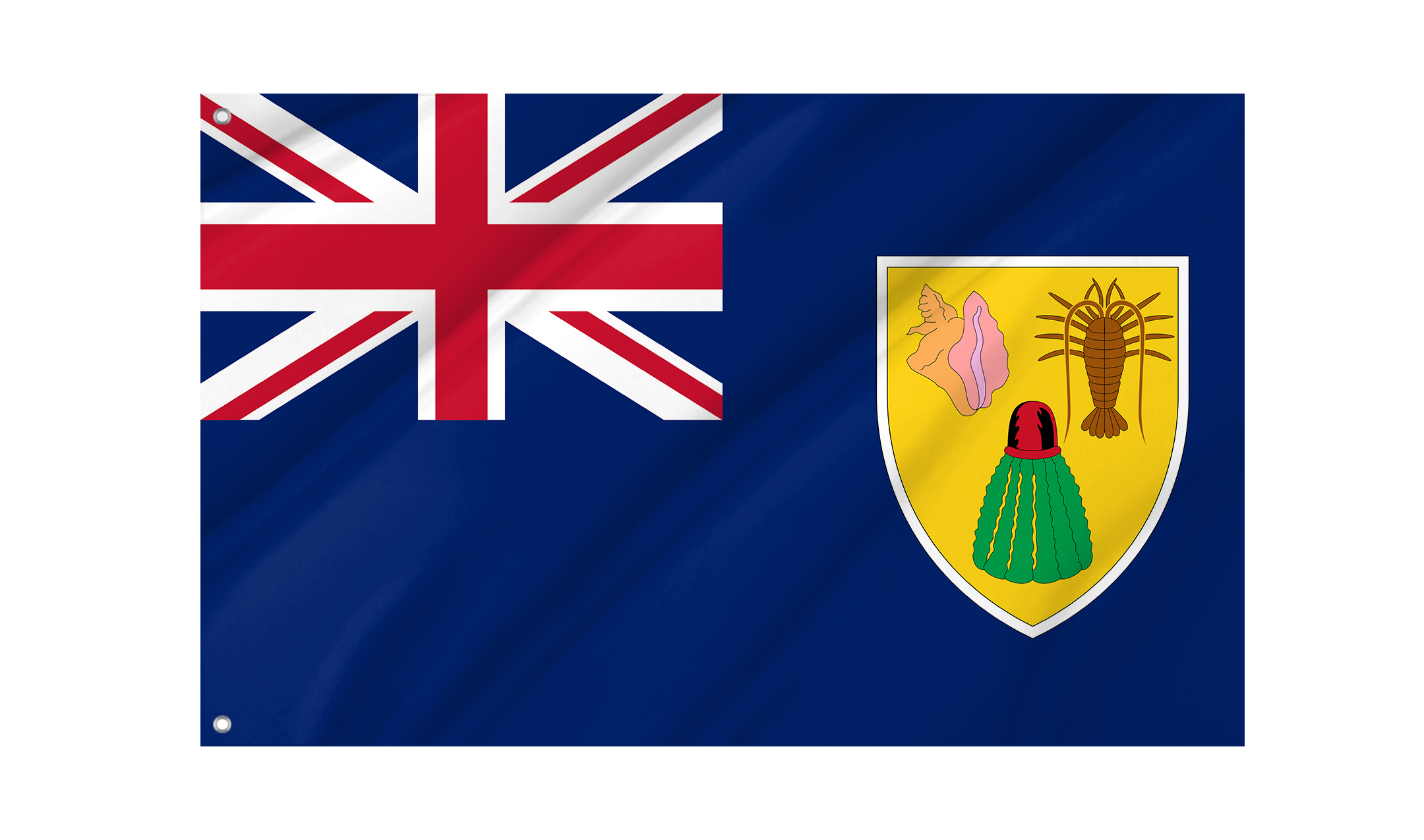 Turks & Caicos Flag for Indoor & Outdoor Use