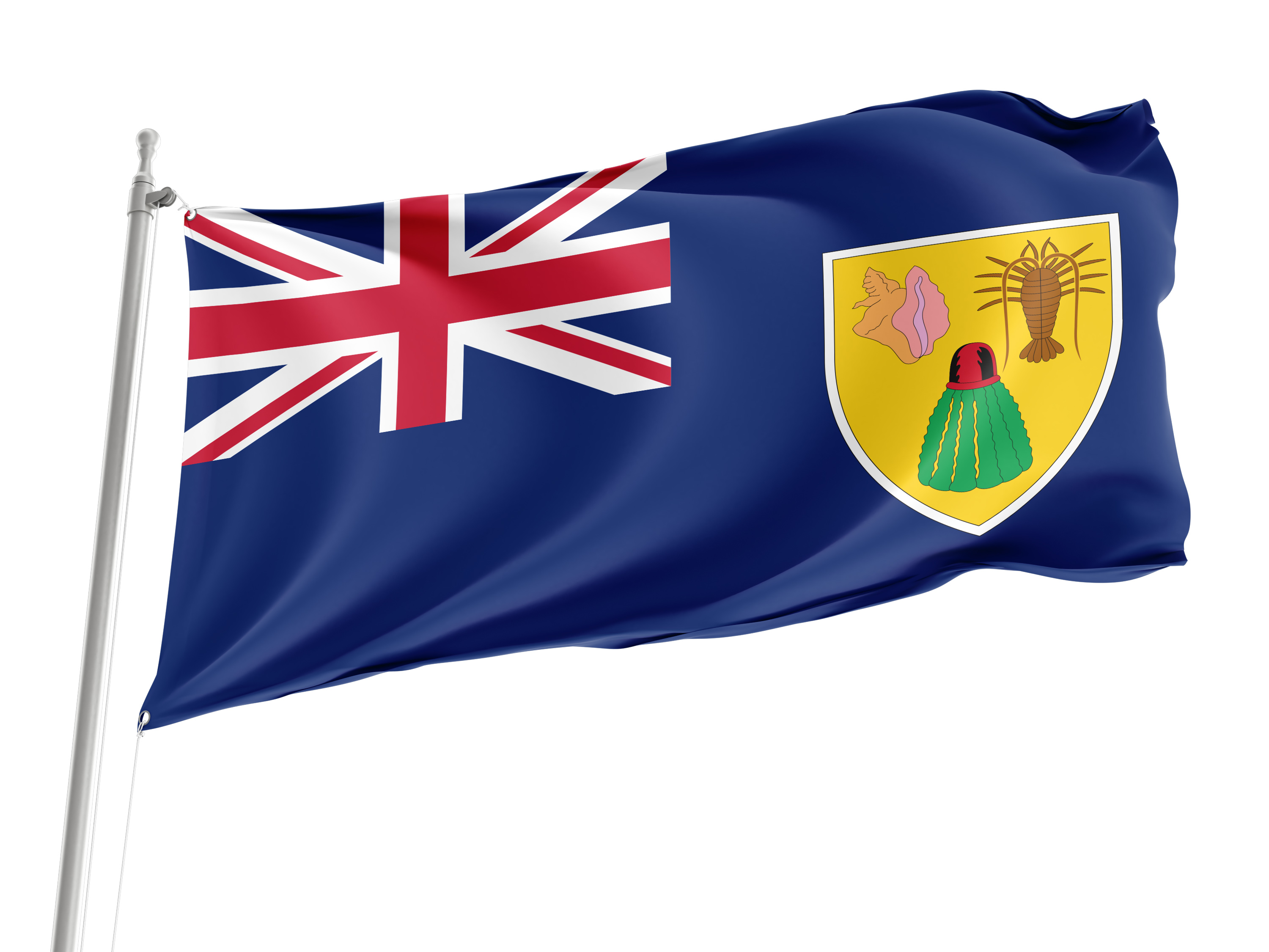 Turks & Caicos Flag for Indoor & Outdoor Use