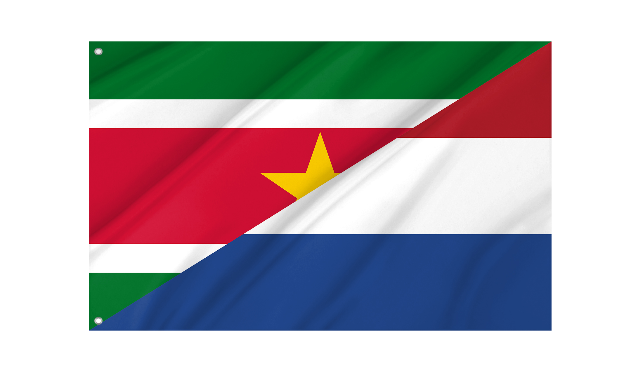 Dutch language of Suriname-Netherlands Friendship Flag for Indoor & Outdoor Use