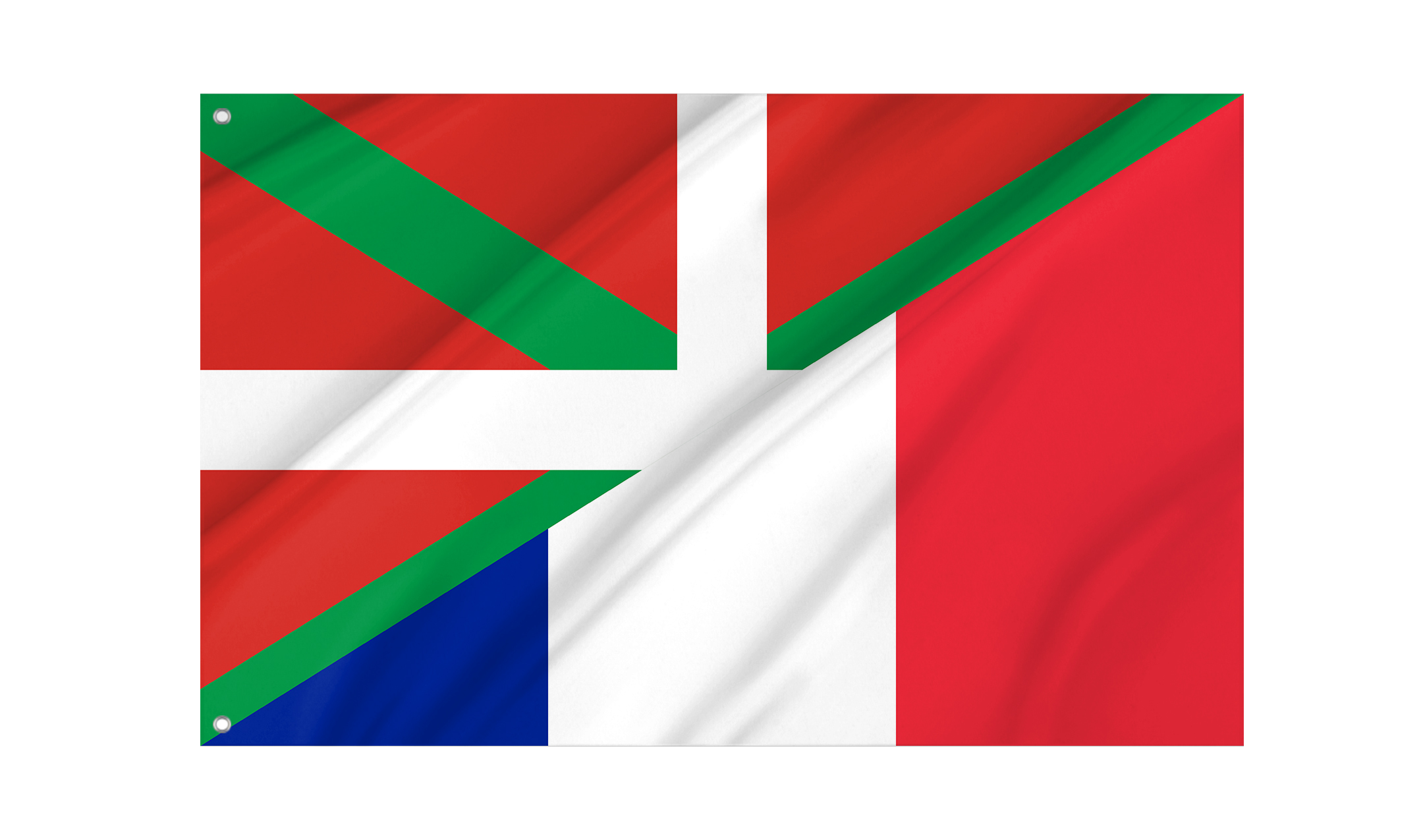 Basque Country and France Friendship Flag for Indoor & Outdoor Use
