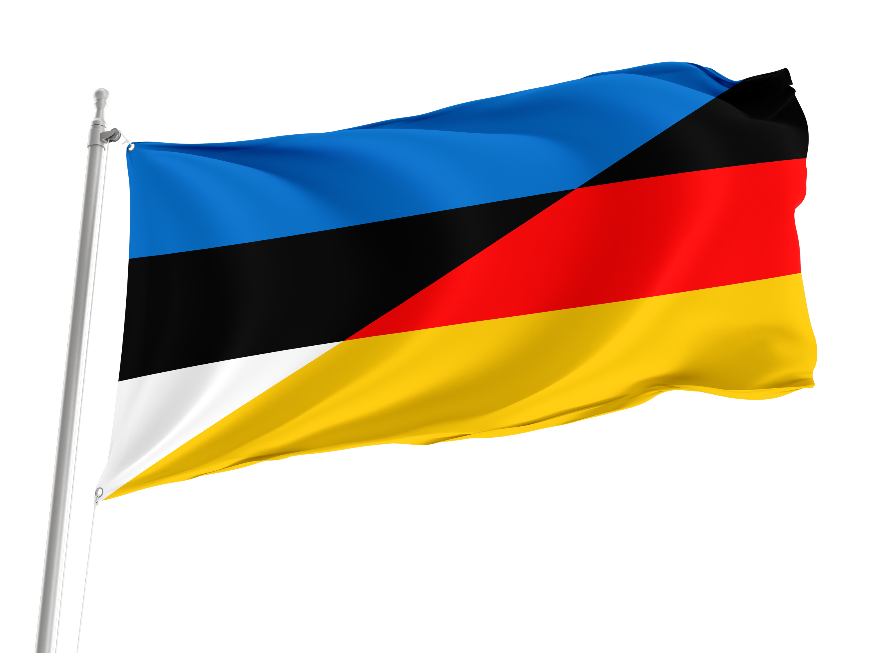 Estonia and Germany Friendship Flag for Indoor & Outdoor Use