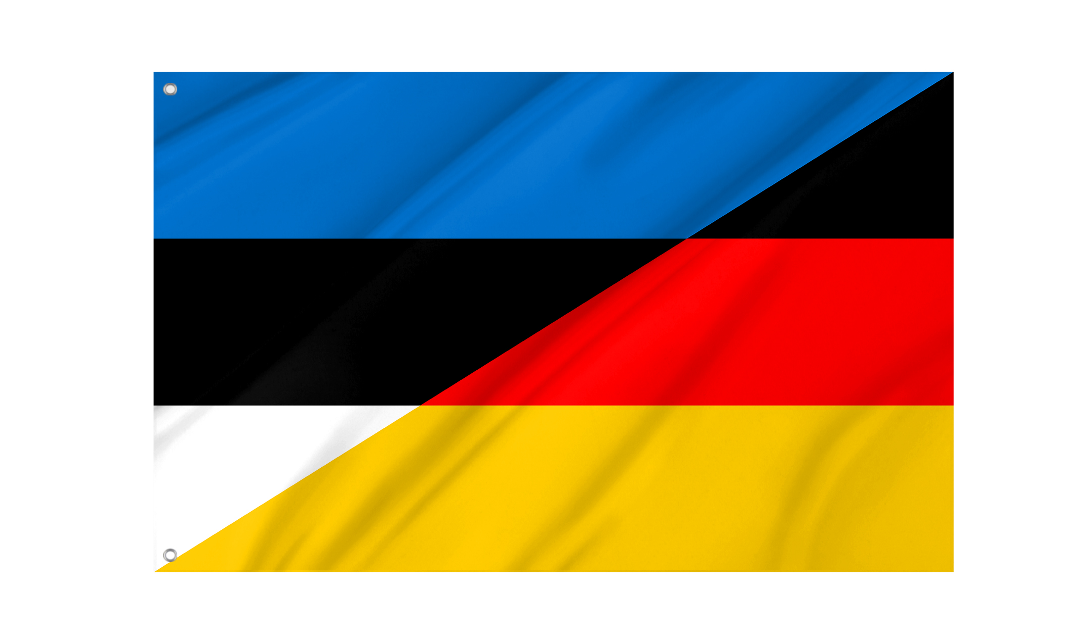 Estonia and Germany Friendship Flag for Indoor & Outdoor Use