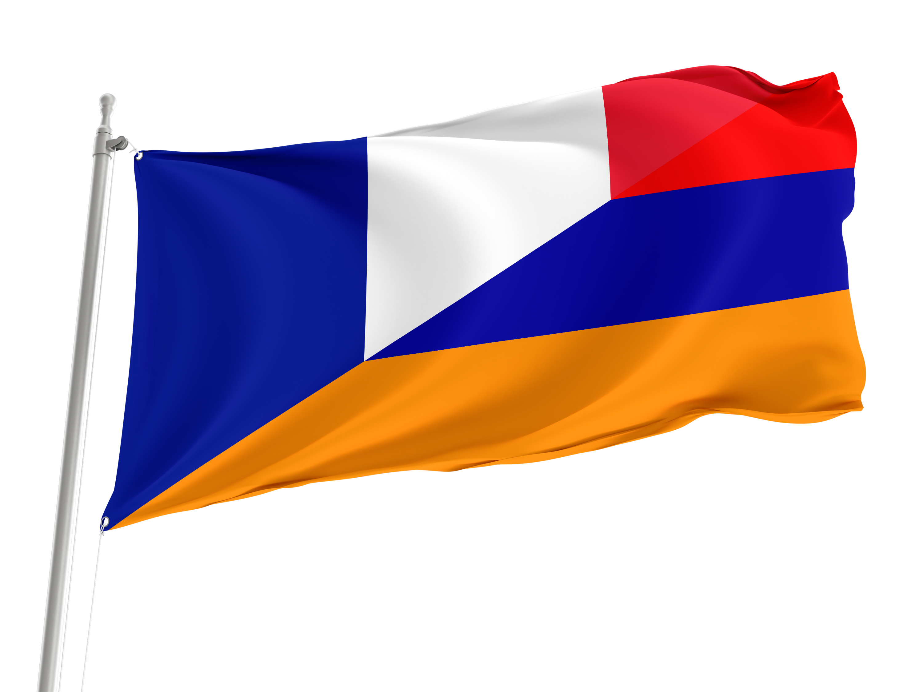 France and Armenia Friendship Flag for Indoor & Outdoor Use