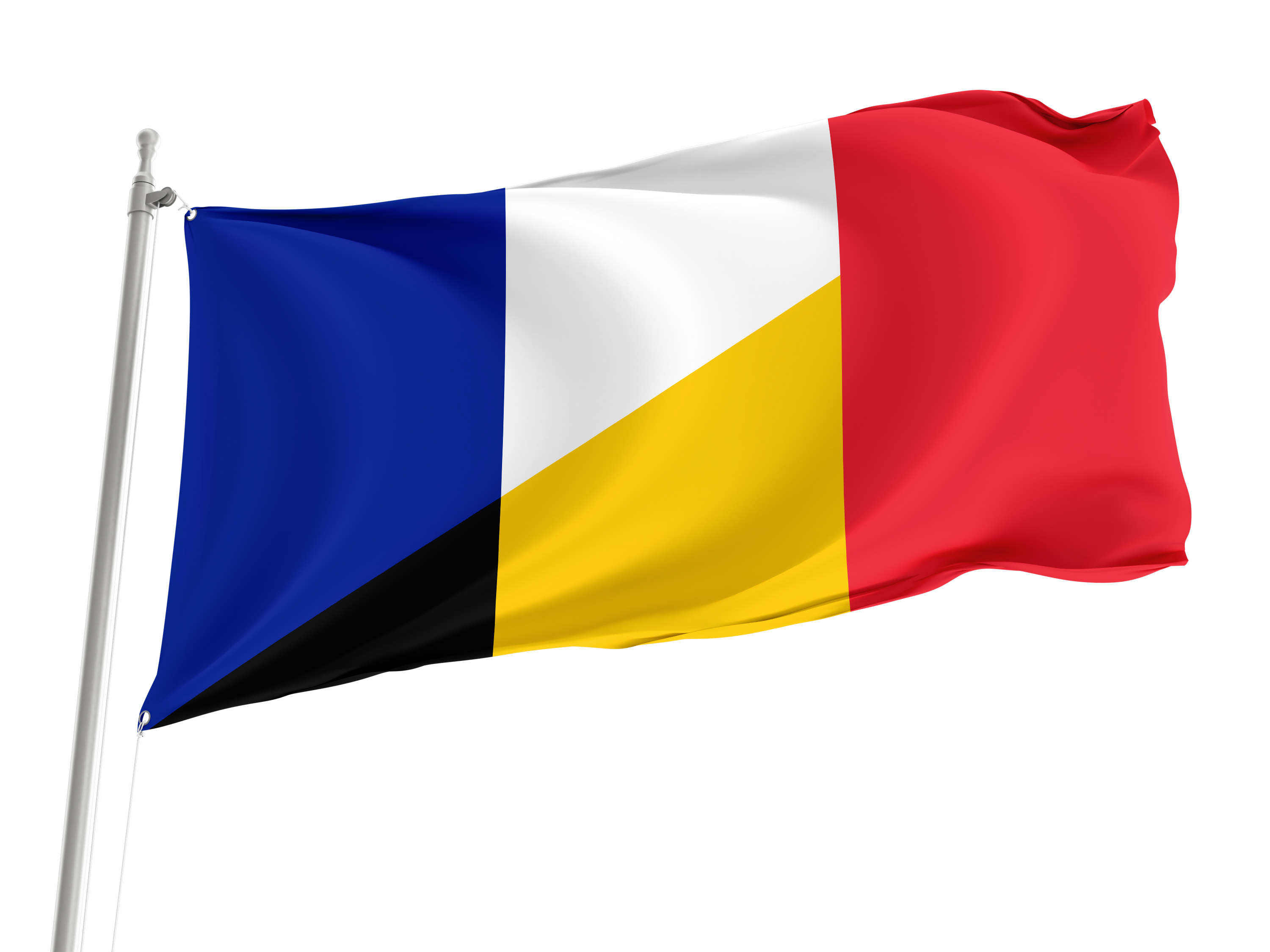France and Belgium Friendship Flag for Indoor & Outdoor Use