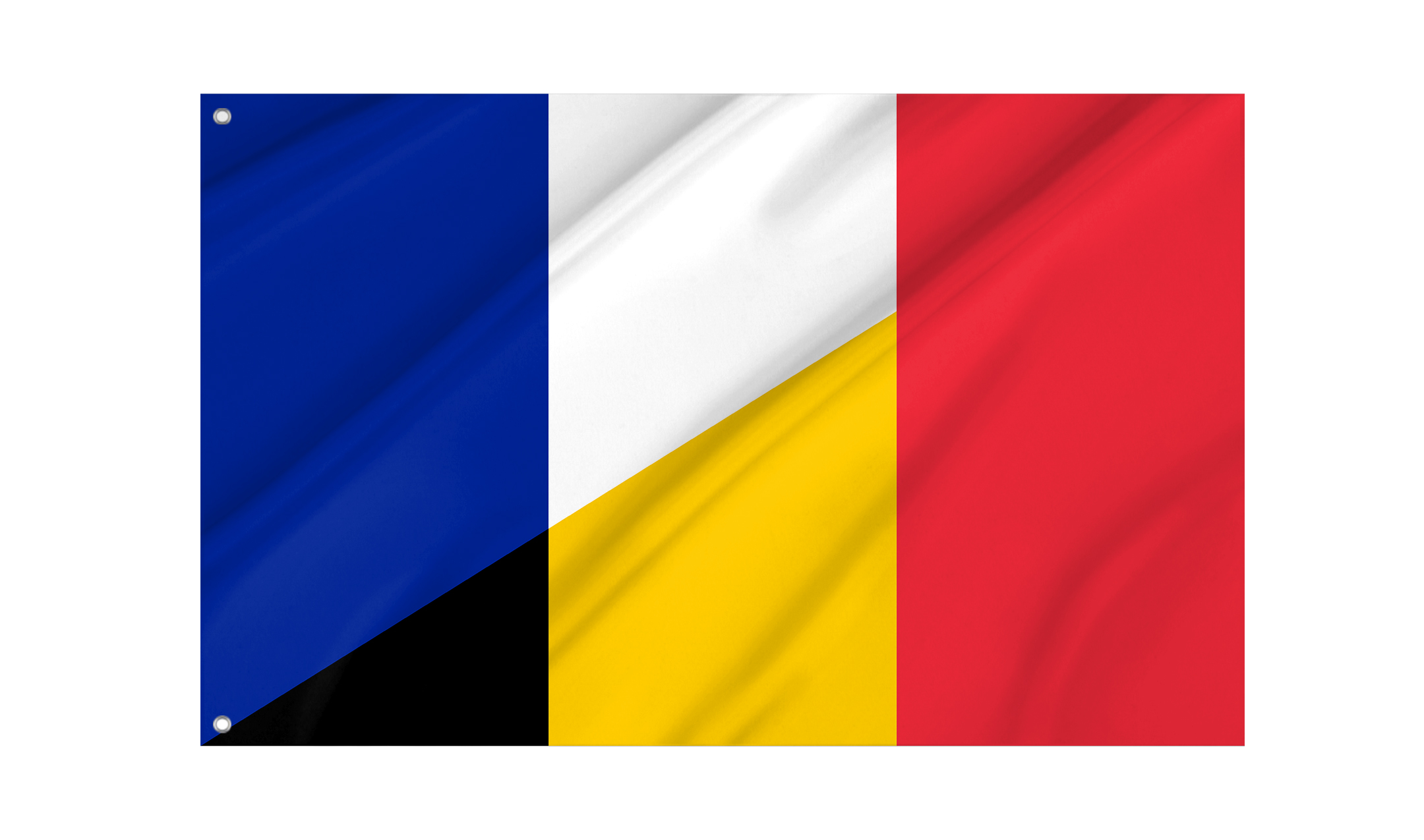 France and Belgium Friendship Flag for Indoor & Outdoor Use