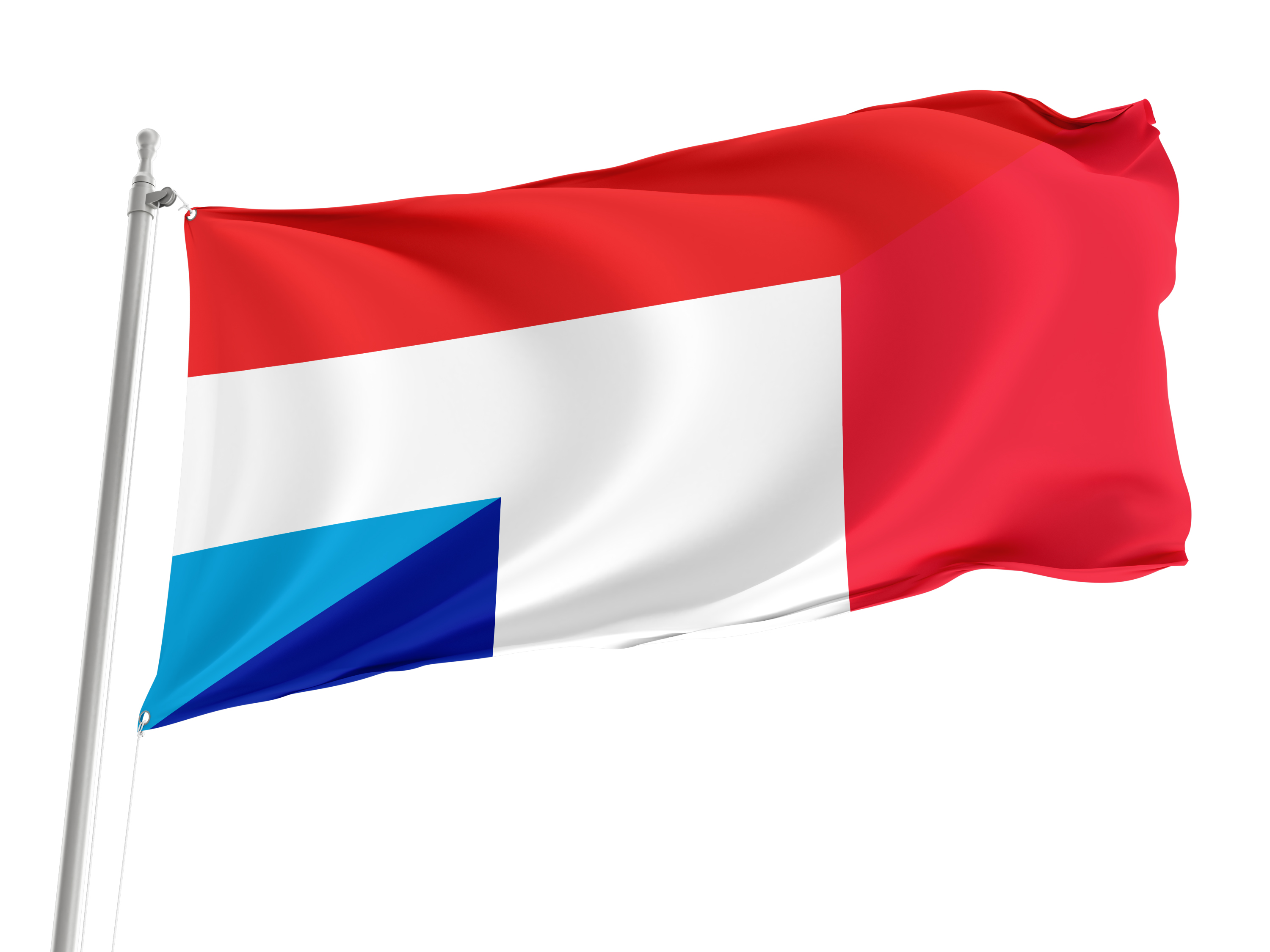 Luxembourg and France Friendship Flag for Indoor & Outdoor Use