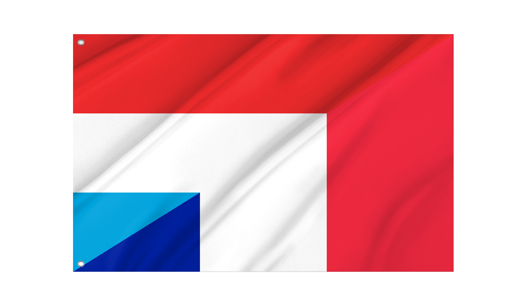 Luxembourg and France Friendship Flag for Indoor & Outdoor Use